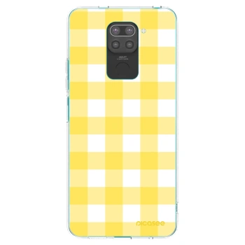 Picasee silikonový černý obal pro Xiaomi Redmi Note 9 - Gride lemon