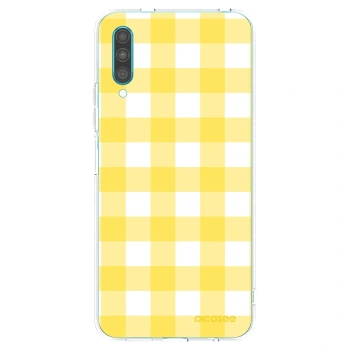 Picasee silikonový průhledný obal pro Samsung Galaxy A30s A307F - Gride lemon