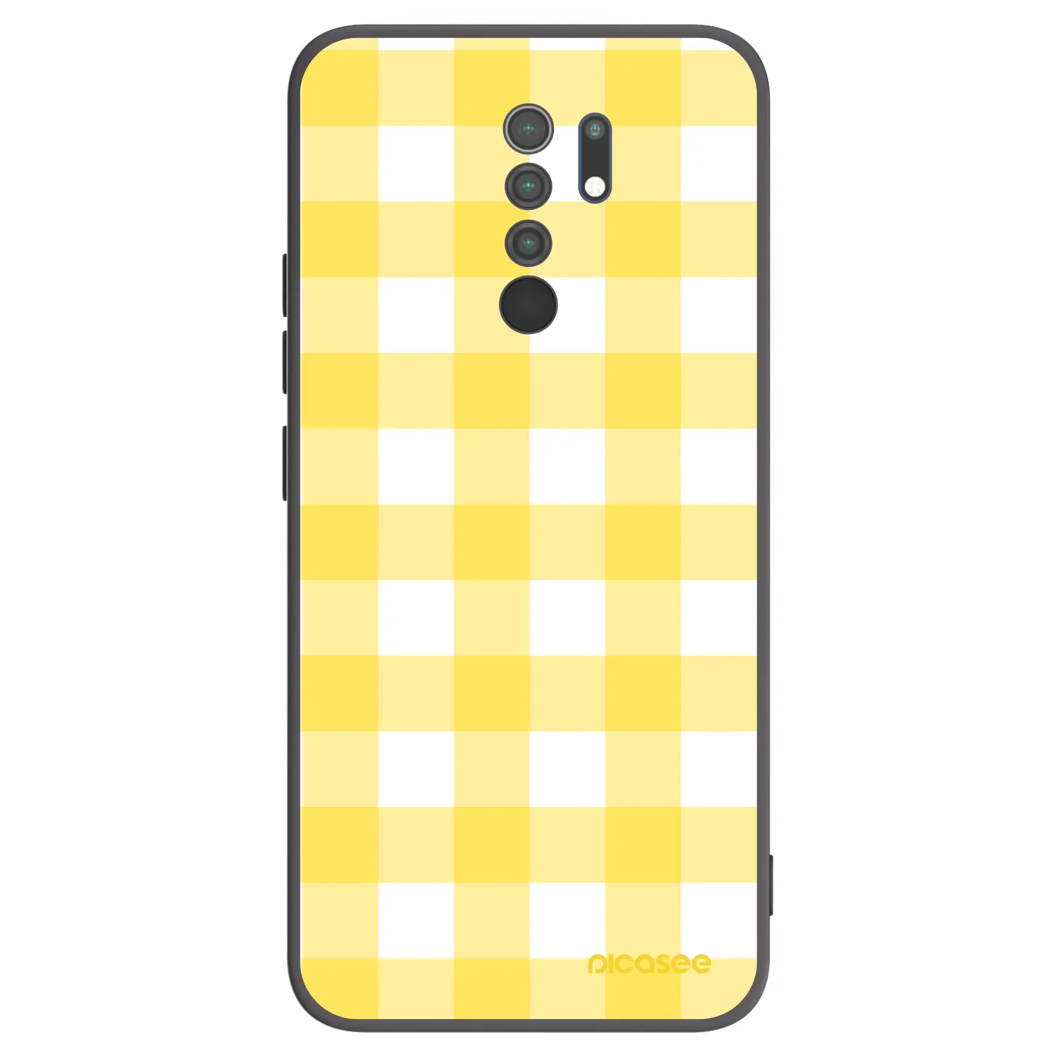 Picasee silikonový černý obal pro Xiaomi Redmi 9 - Gride lemon