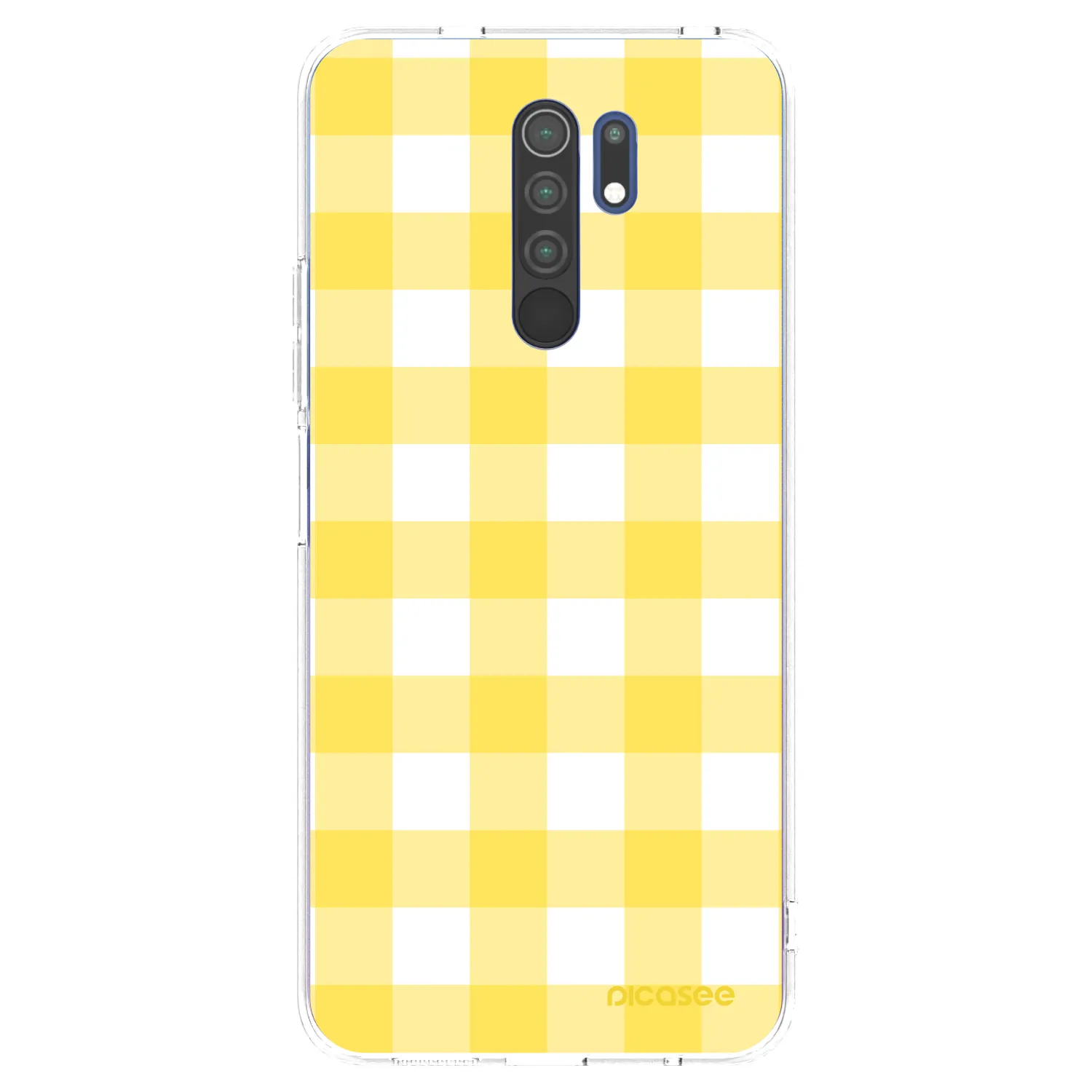 Picasee silikonový průhledný obal pro Xiaomi Redmi 9 - Gride lemon