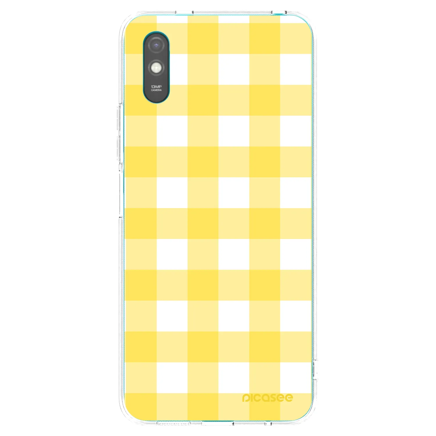 Picasee silikonový průhledný obal pro Xiaomi Redmi 9A - Gride lemon