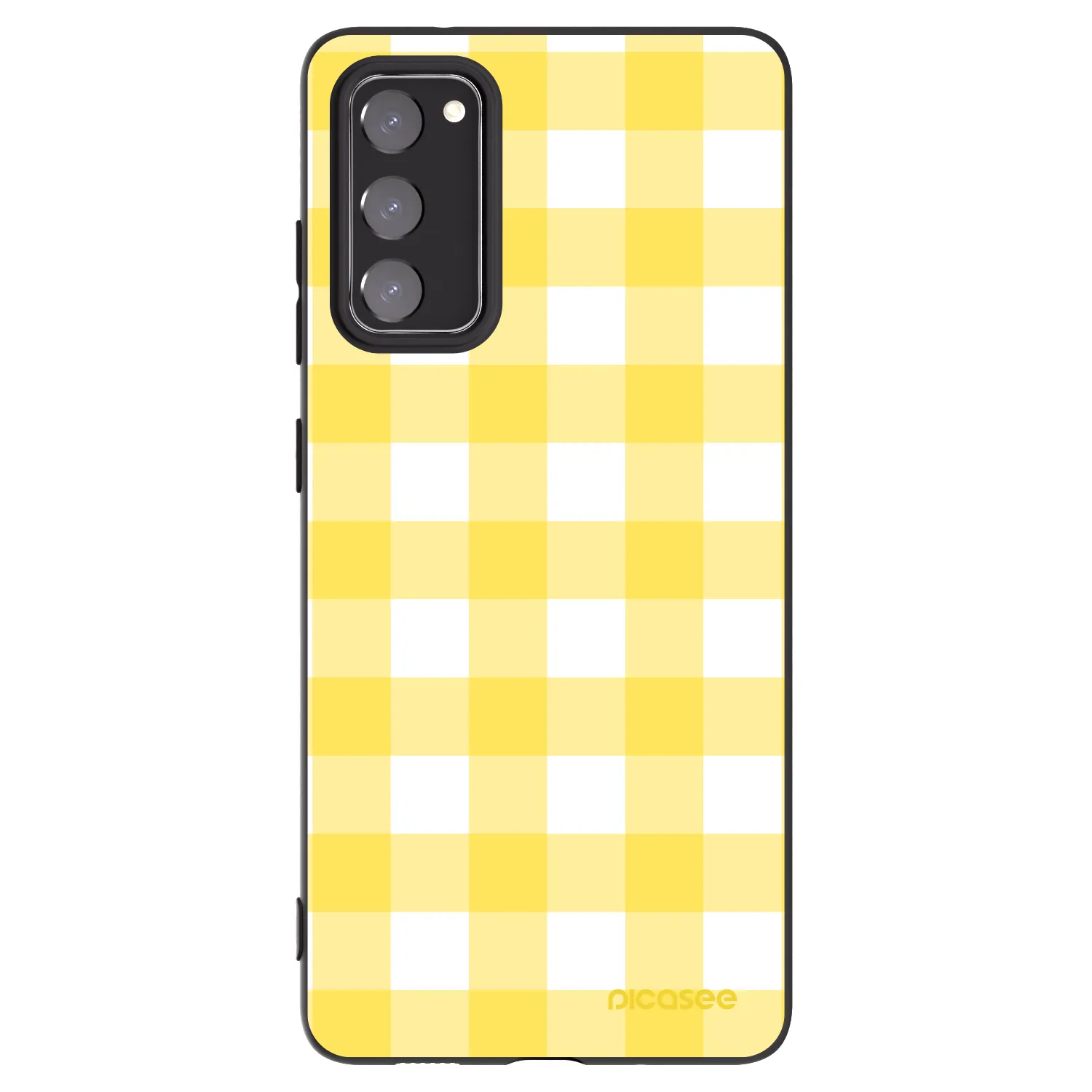 Picasee silikonový černý obal pro Samsung Galaxy S20 FE - Gride lemon