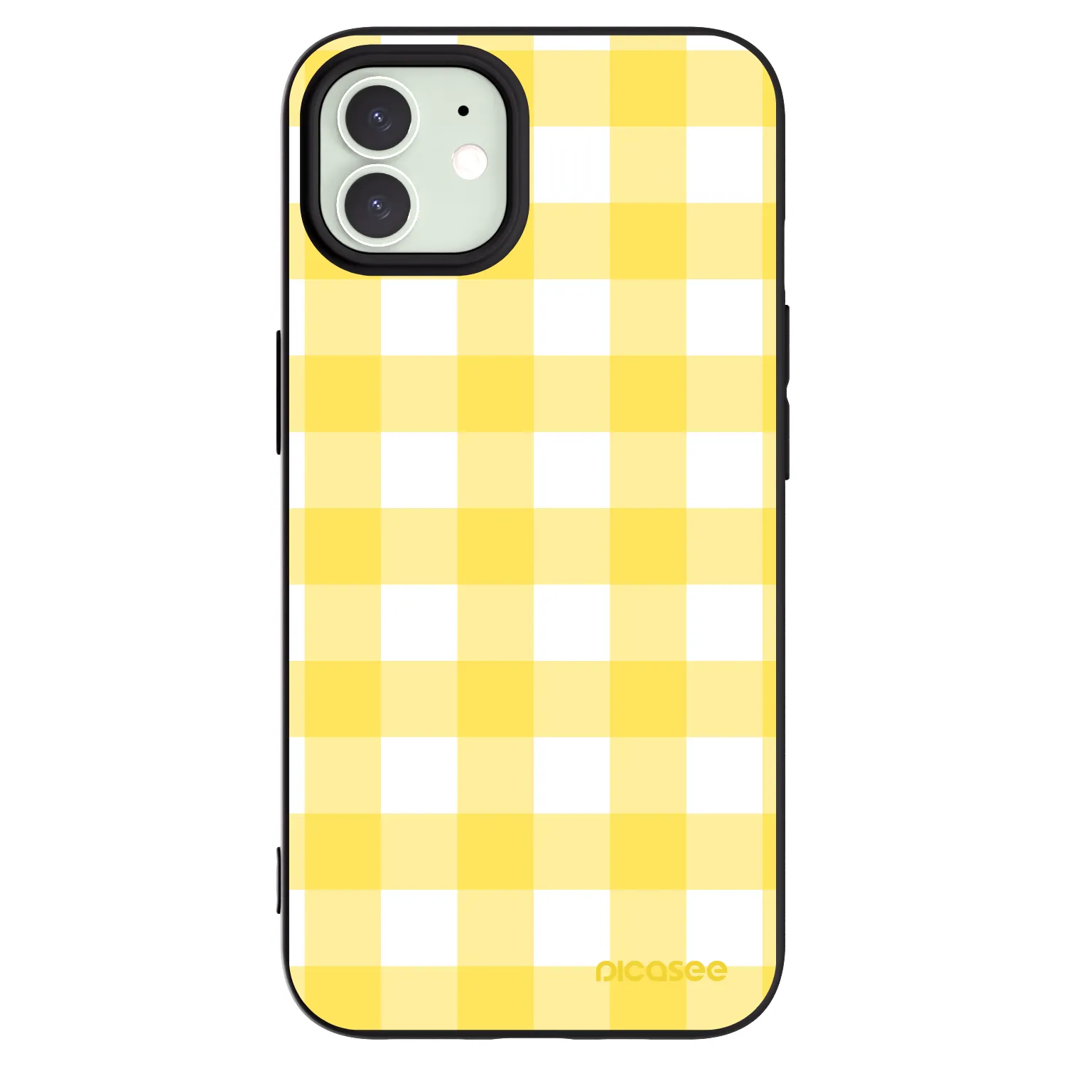 Picasee silikonový černý obal pro Apple iPhone 12 Pro - Gride lemon