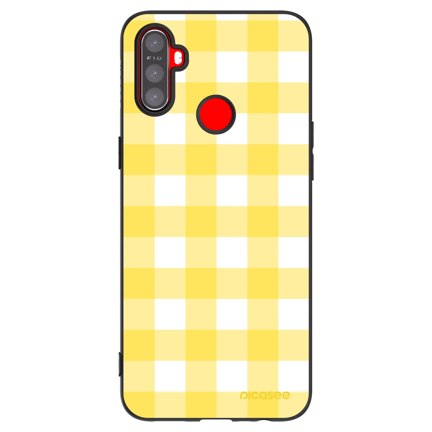 Picasee silikonový černý obal pro Realme C3 - Gride lemon