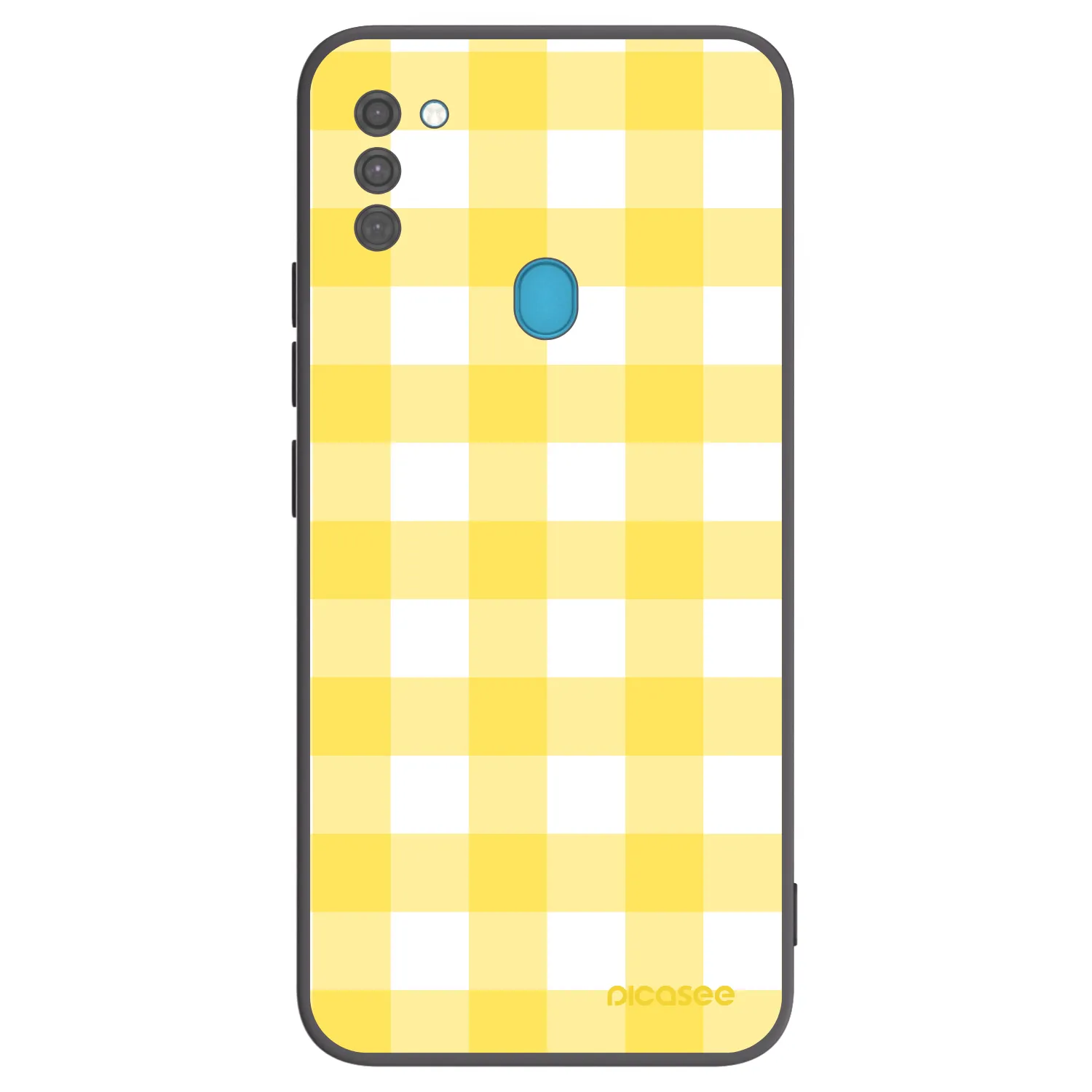 Picasee silikonový černý obal pro Samsung Galaxy M11 - Gride lemon