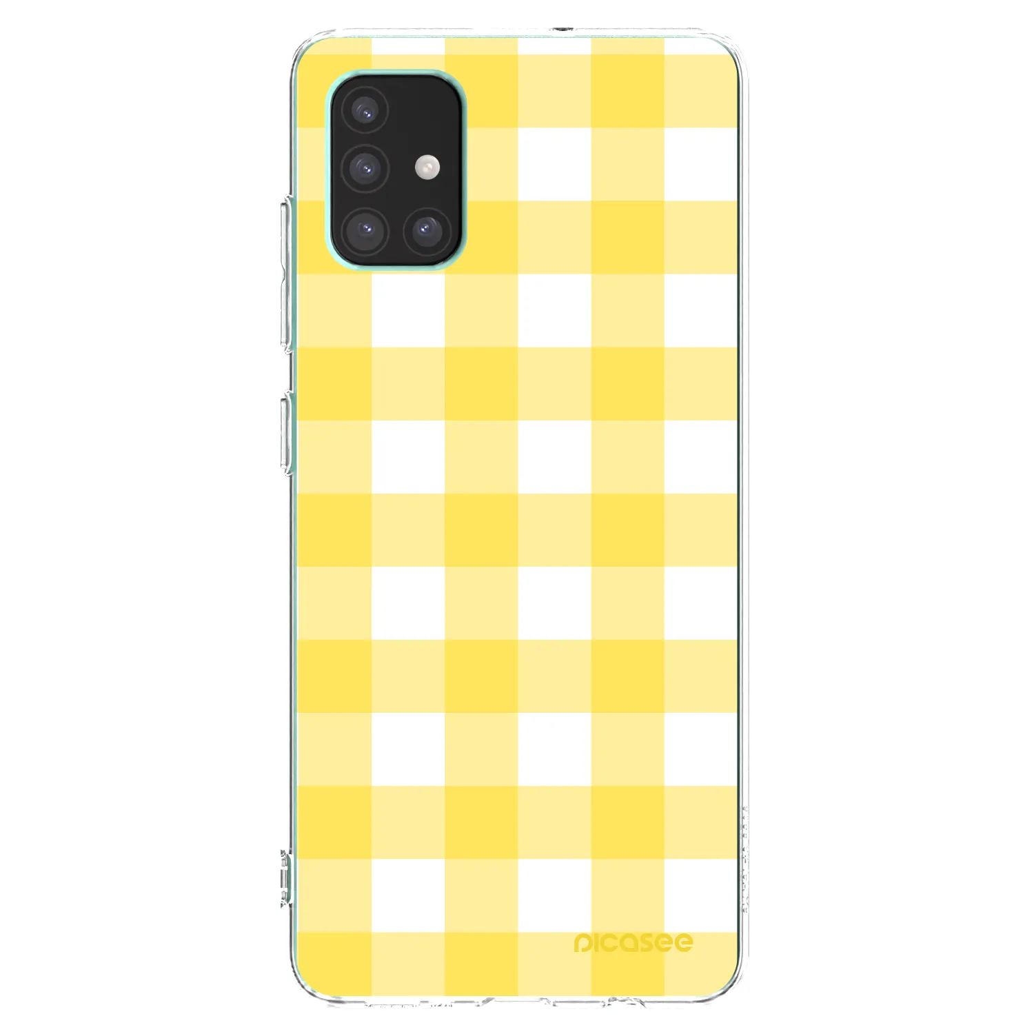Picasee silikonový průhledný obal pro Samsung Galaxy M51 M515F - Gride lemon