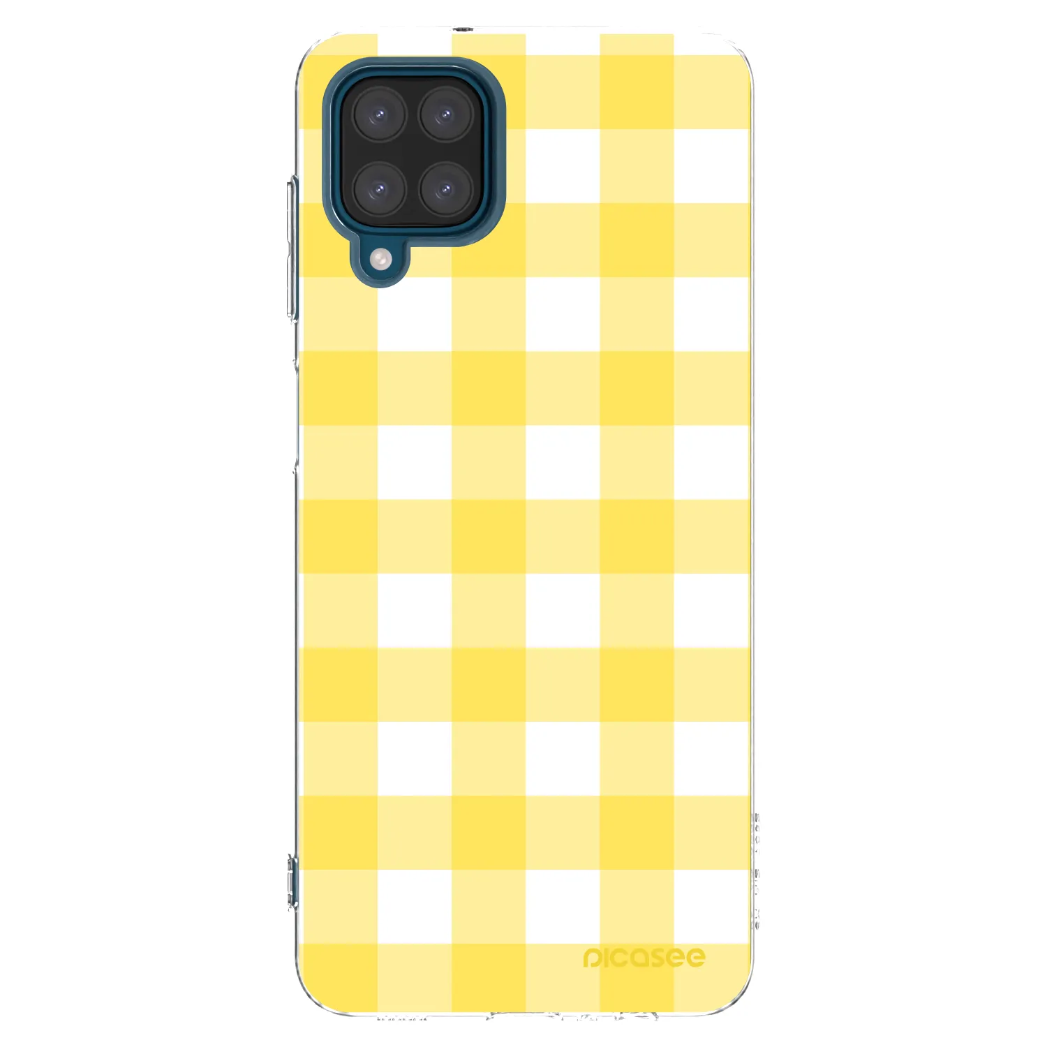 Picasee silikonový průhledný obal pro Samsung Galaxy A12 A125F - Gride lemon