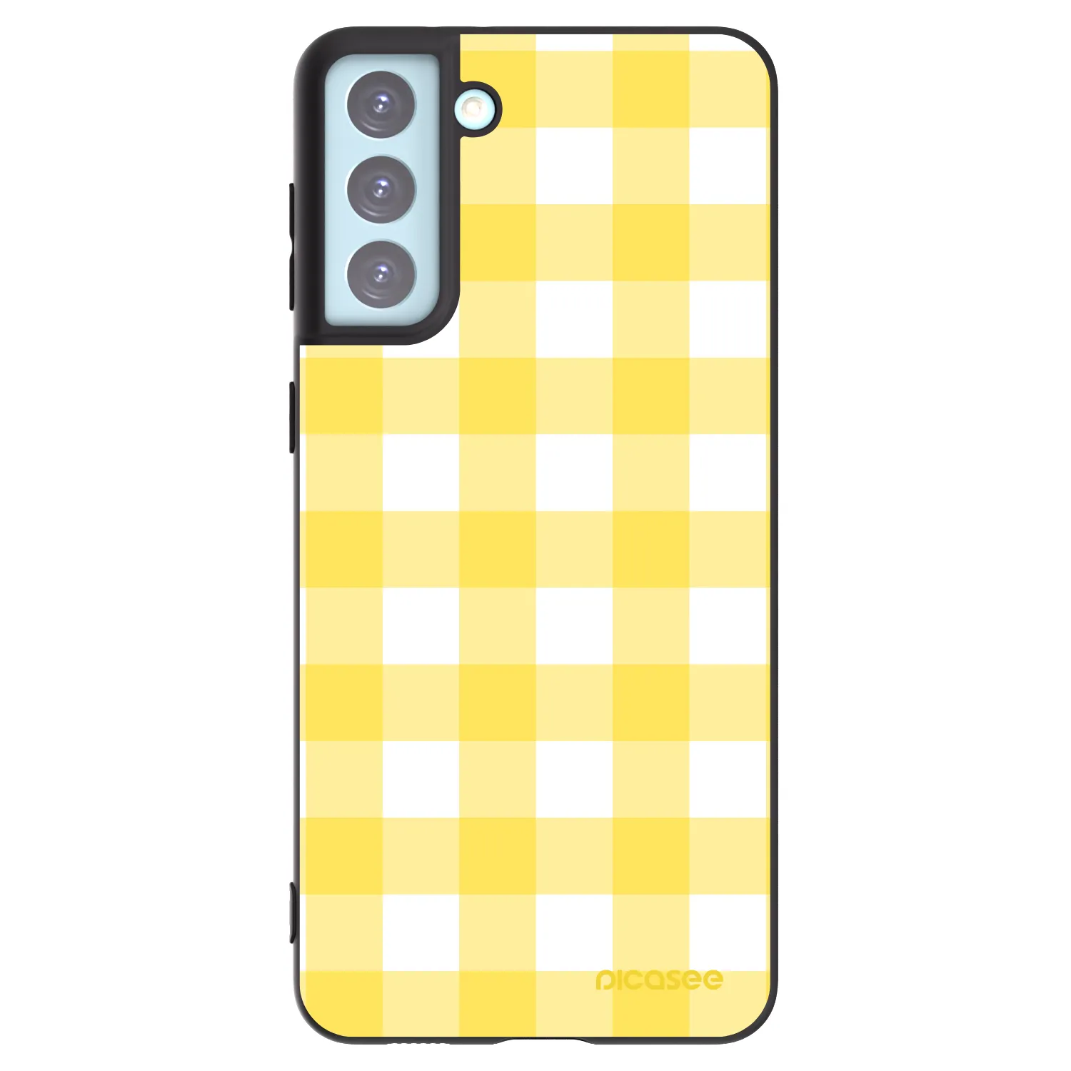 Picasee silikonový černý obal pro Samsung Galaxy S21+ 5G G996F - Gride lemon