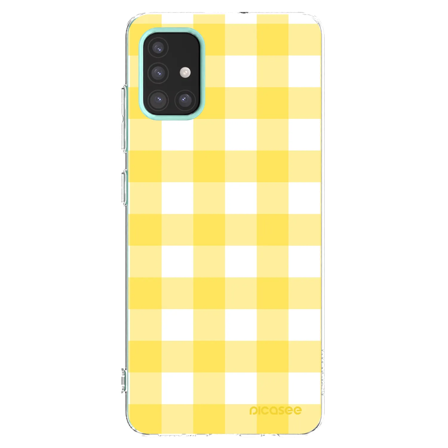 Picasee silikonový průhledný obal pro Samsung Galaxy M31s - Gride lemon