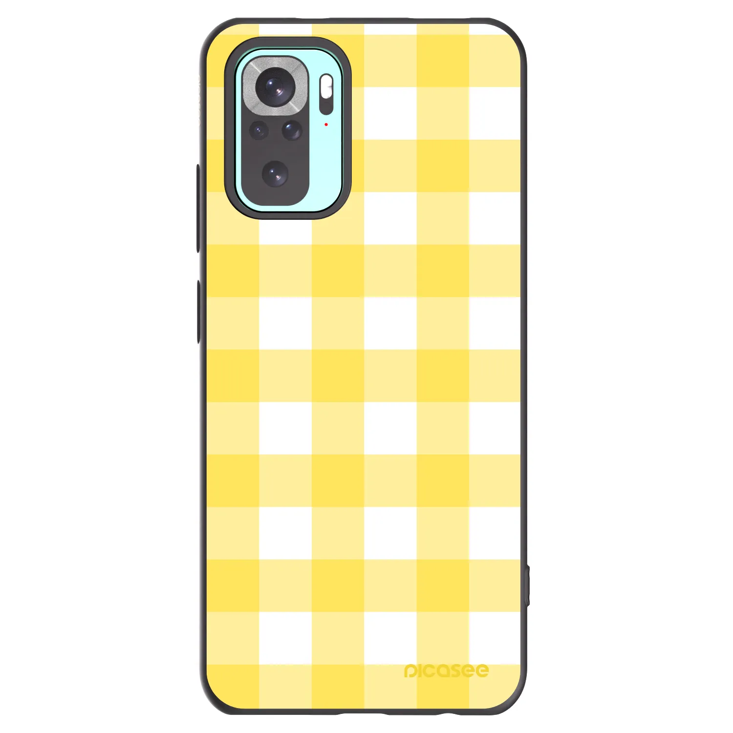 Picasee silikonový černý obal pro Xiaomi Redmi Note 10 Pro - Gride lemon