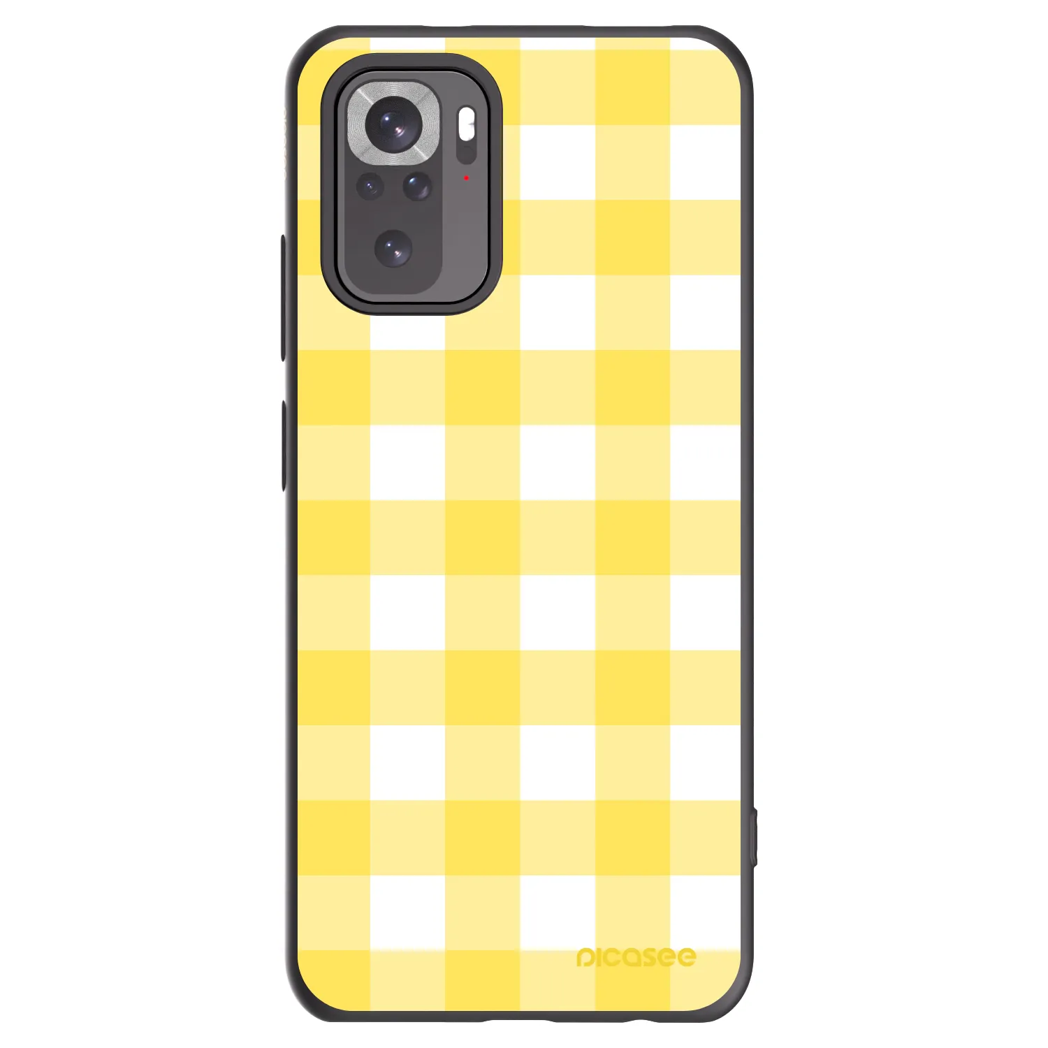 Picasee silikonový černý obal pro Xiaomi Redmi Note 10S - Gride lemon