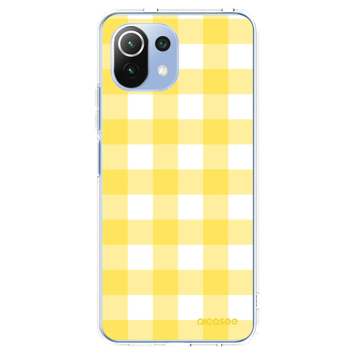 Picasee silikonový průhledný obal pro Xiaomi Mi 11 Lite - Gride lemon