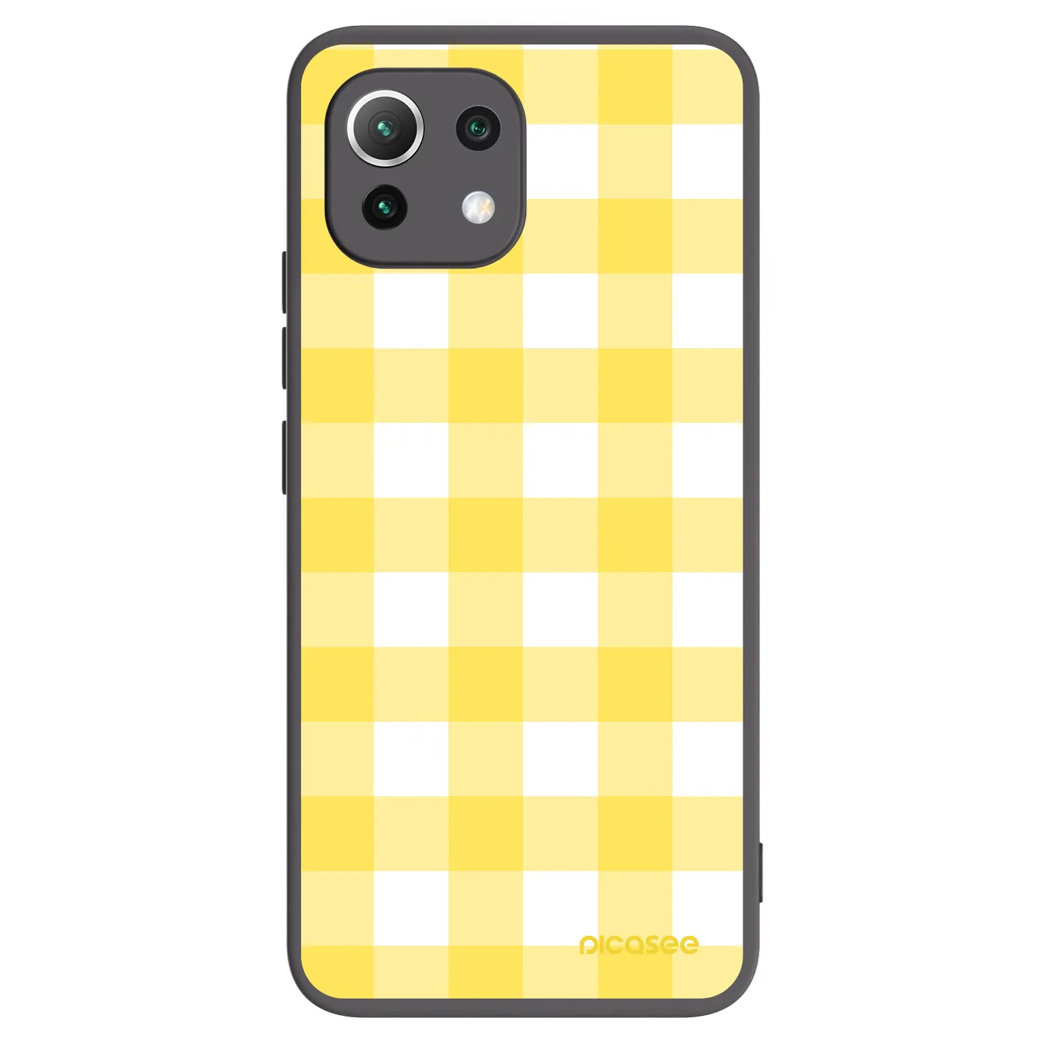 Picasee silikonový černý obal pro Xiaomi Mi 11 Lite - Gride lemon