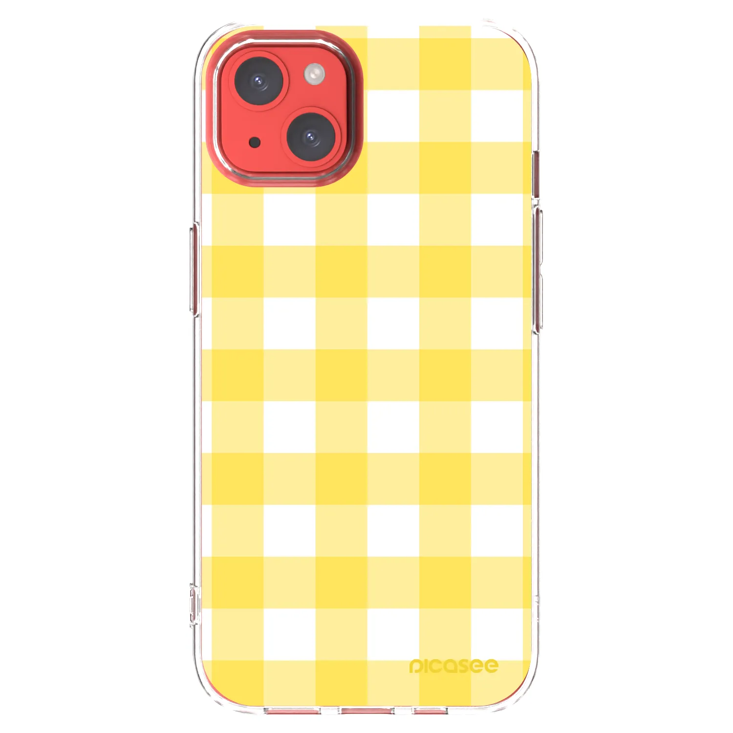 Picasee silikonový průhledný obal pro Apple iPhone 13 - Gride lemon