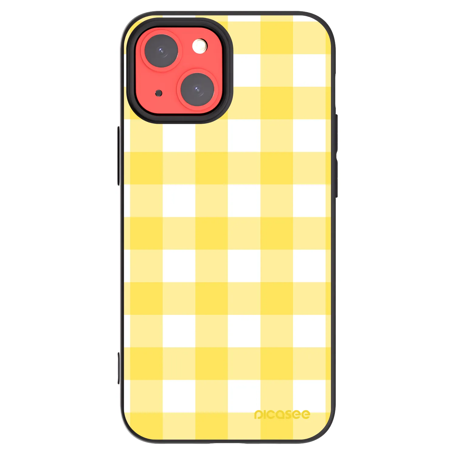 Picasee silikonový černý obal pro Apple iPhone 13 mini - Gride lemon