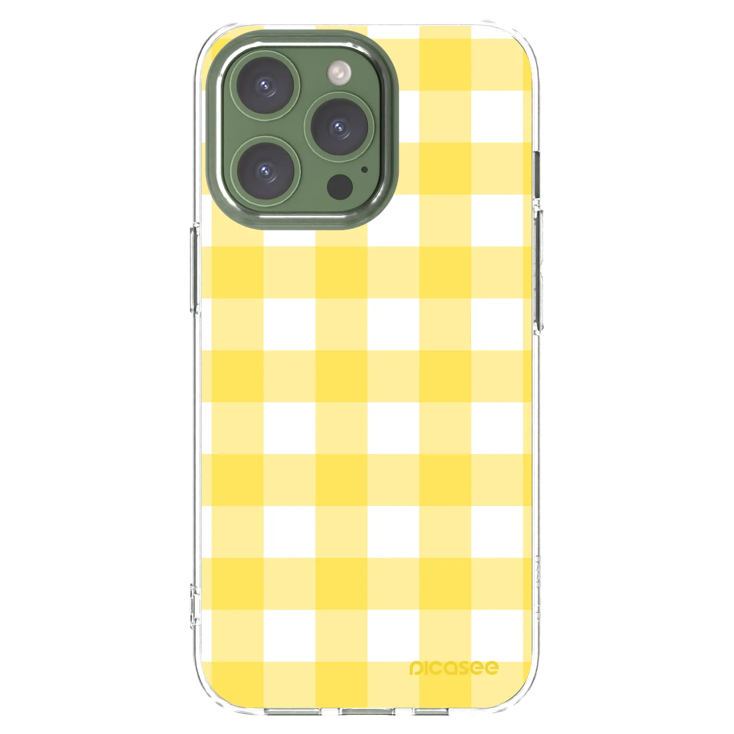 Picasee silikonový průhledný obal pro Apple iPhone 13 Pro - Gride lemon