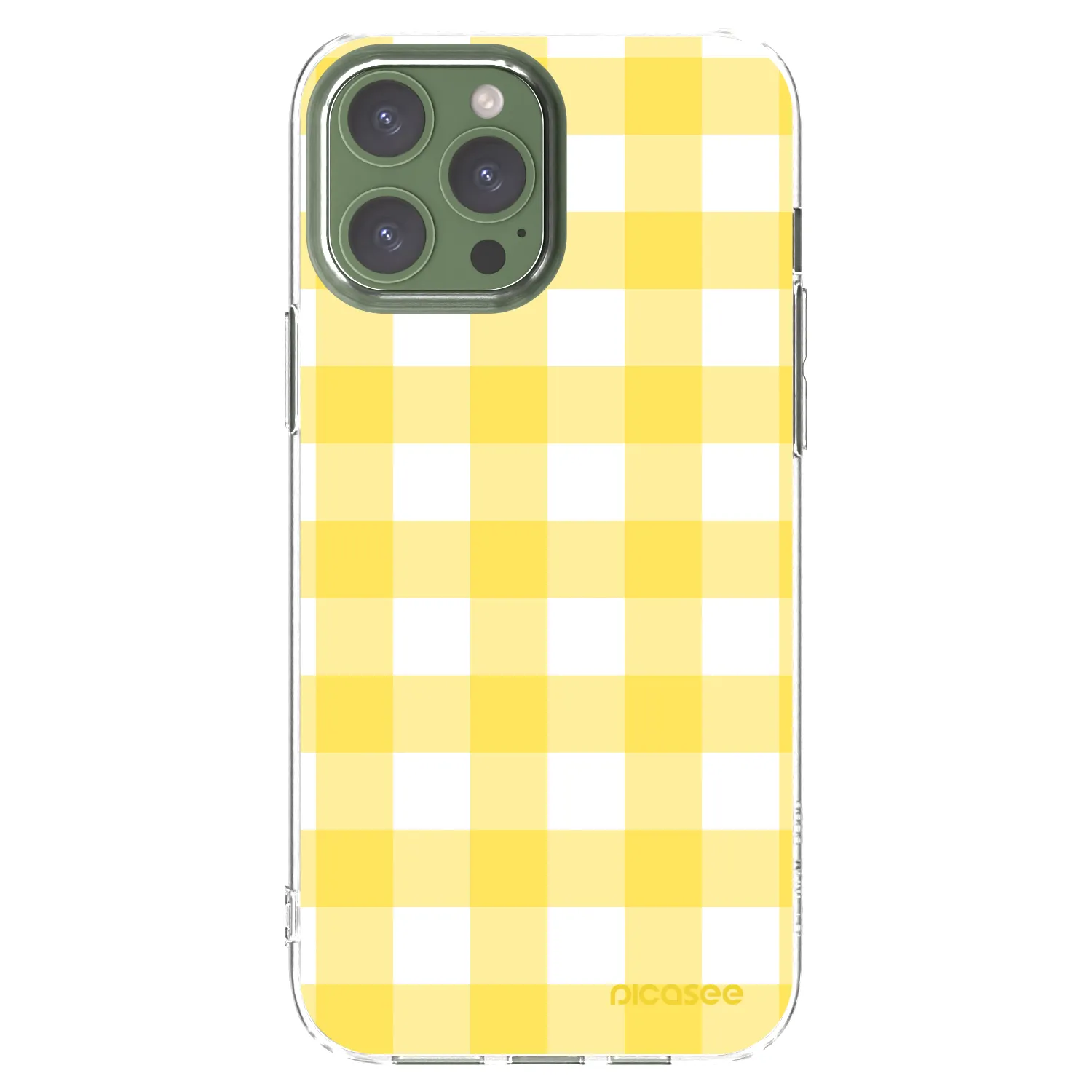Picasee silikonový průhledný obal pro Apple iPhone 13 Pro Max - Gride lemon