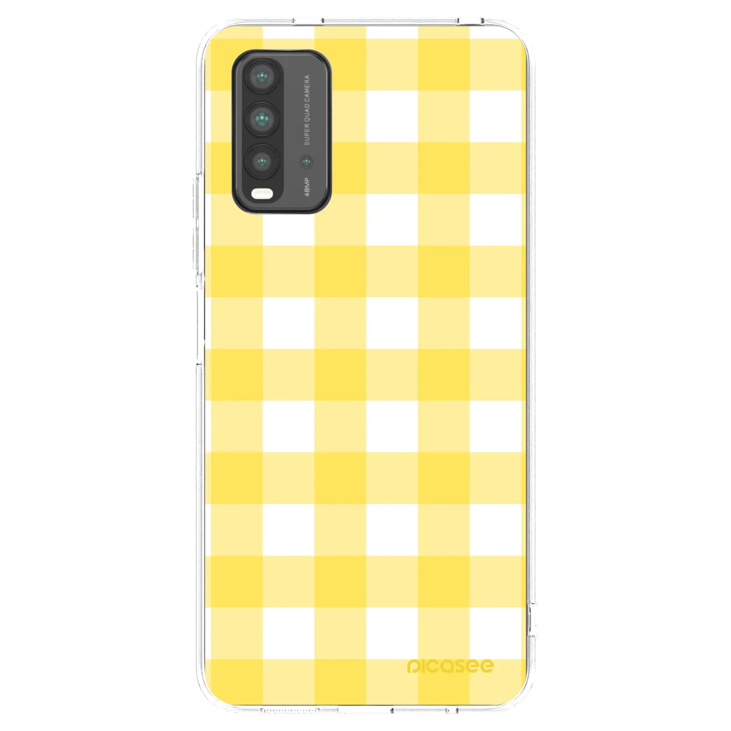 Picasee silikonový průhledný obal pro Xiaomi Redmi 9T - Gride lemon