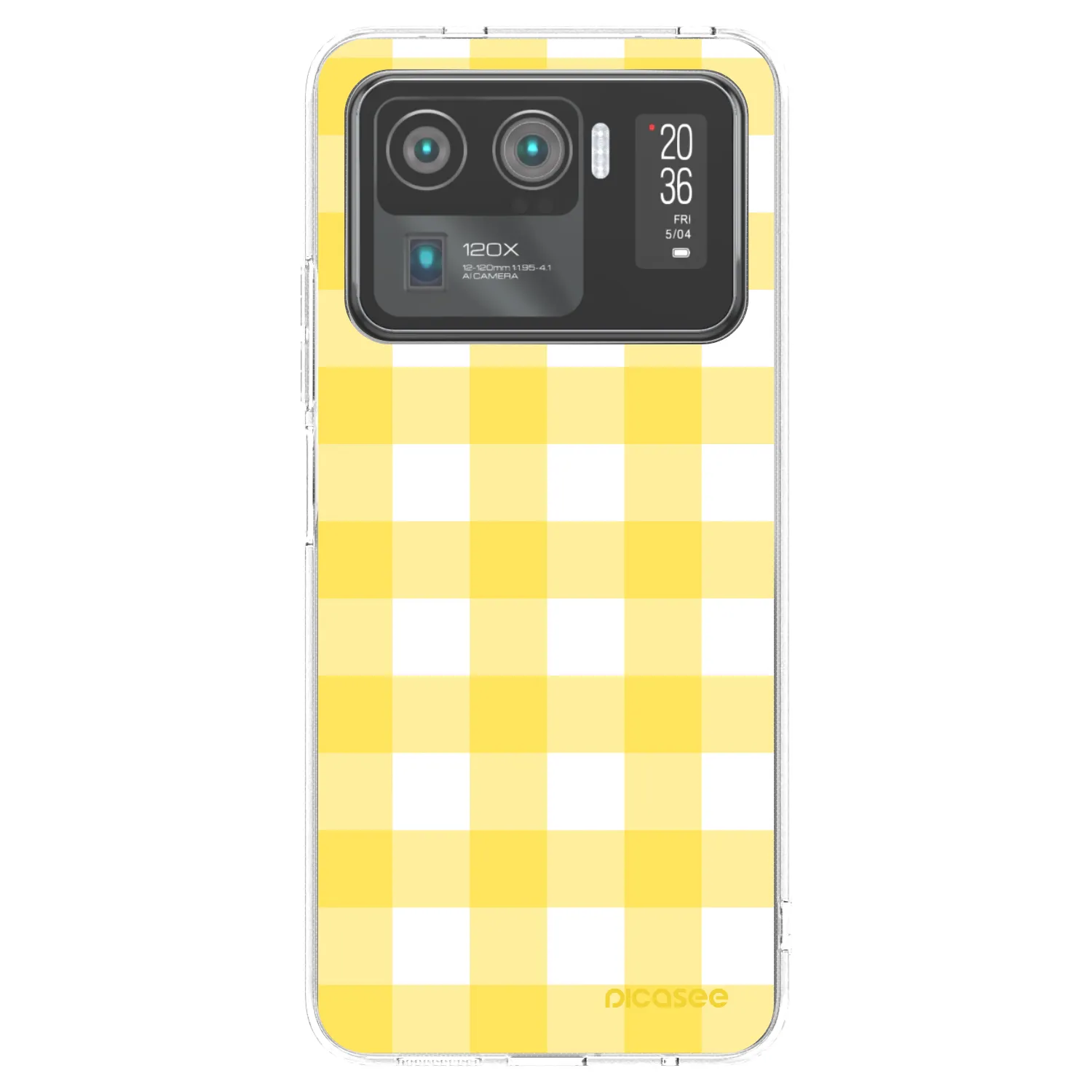 Picasee silikonový průhledný obal pro Xiaomi Mi 11 Ultra - Gride lemon