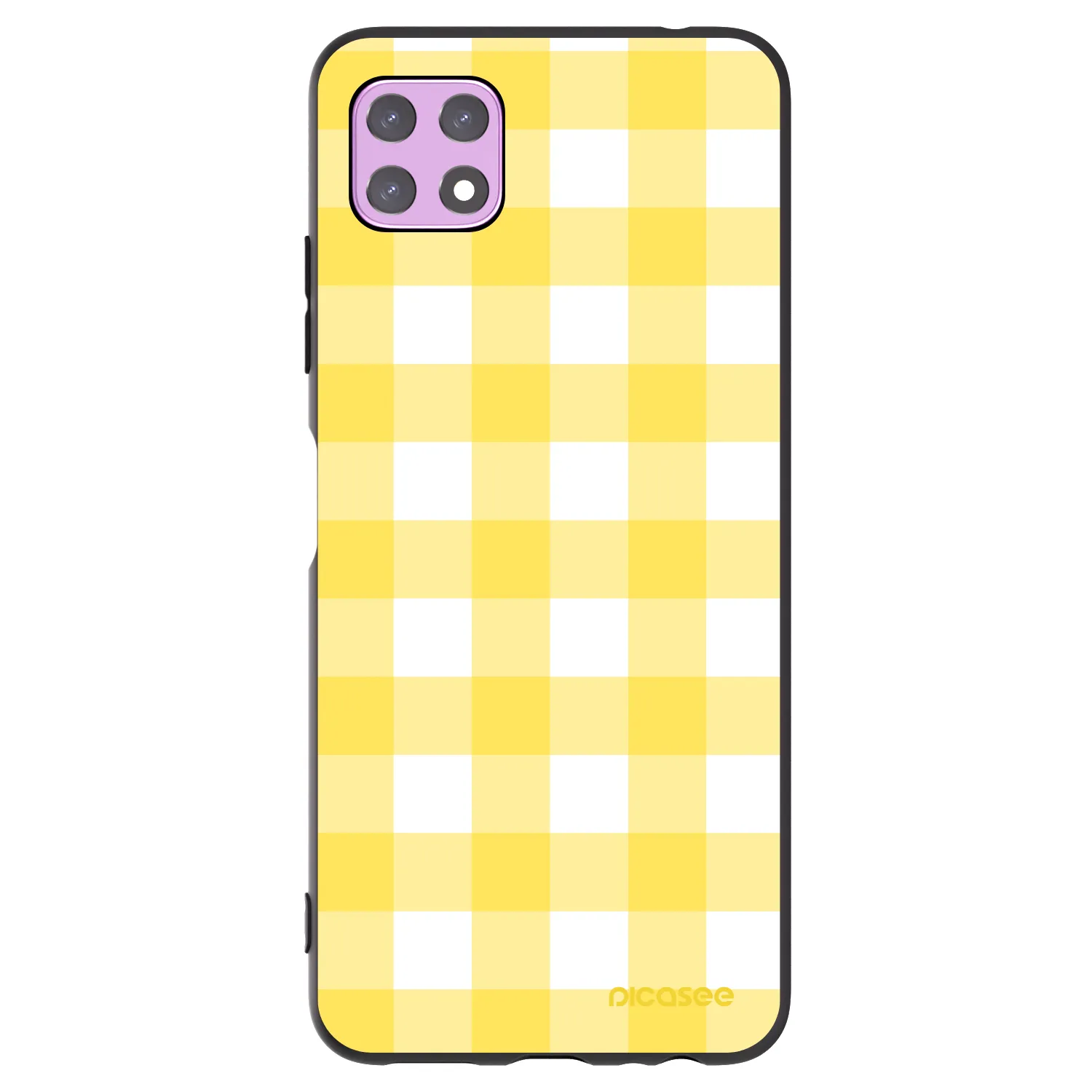 Picasee silikonový černý obal pro Samsung Galaxy A22 A226B 5G - Gride lemon