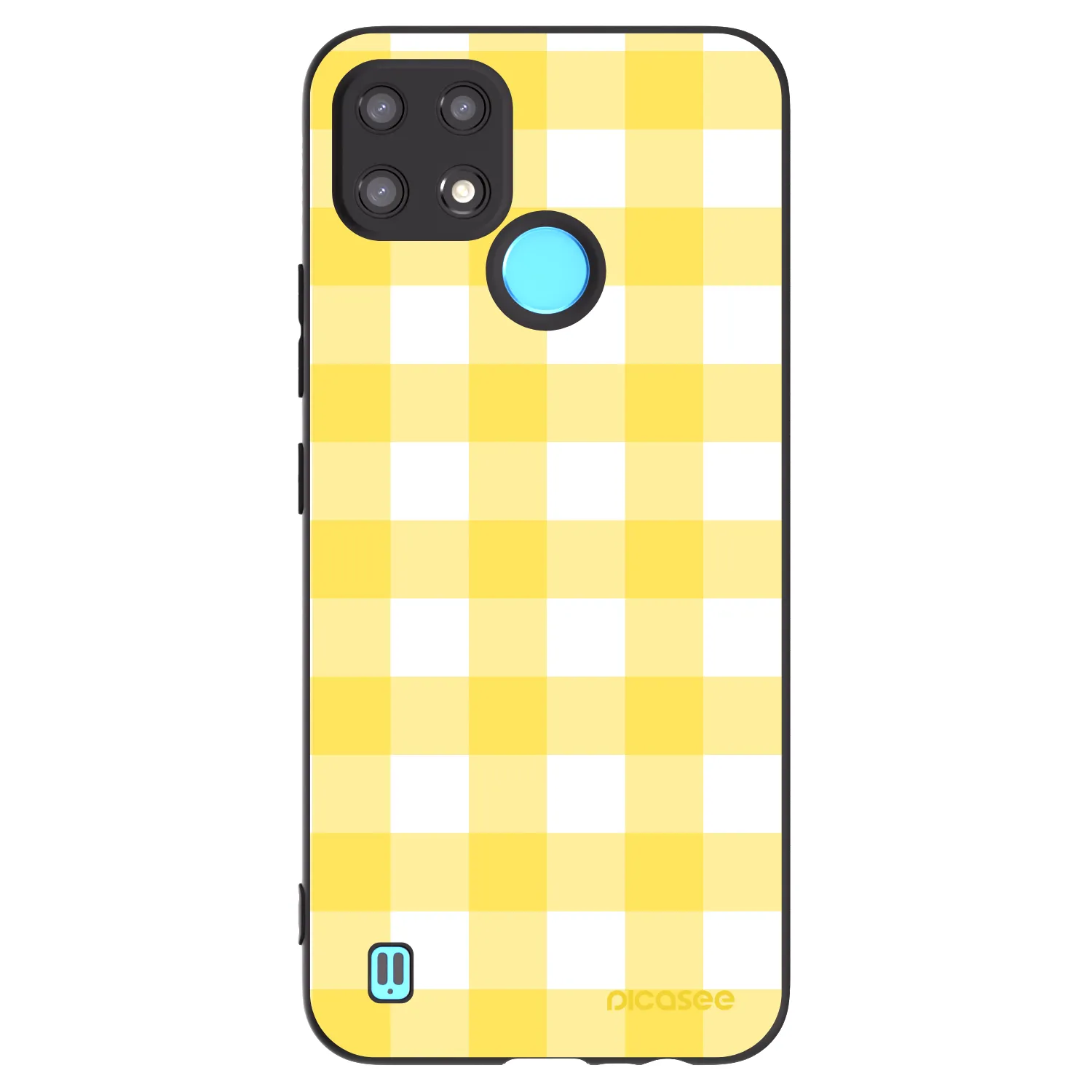 Picasee silikonový černý obal pro Realme C21 - Gride lemon