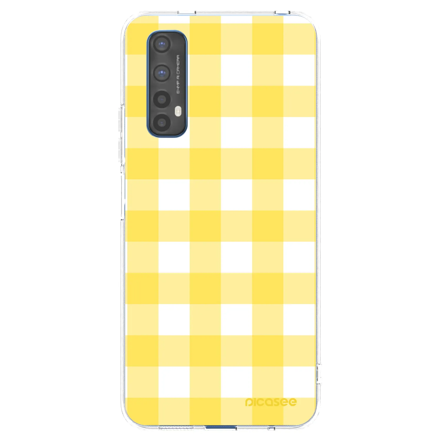 Picasee silikonový průhledný obal pro Realme 7 - Gride lemon