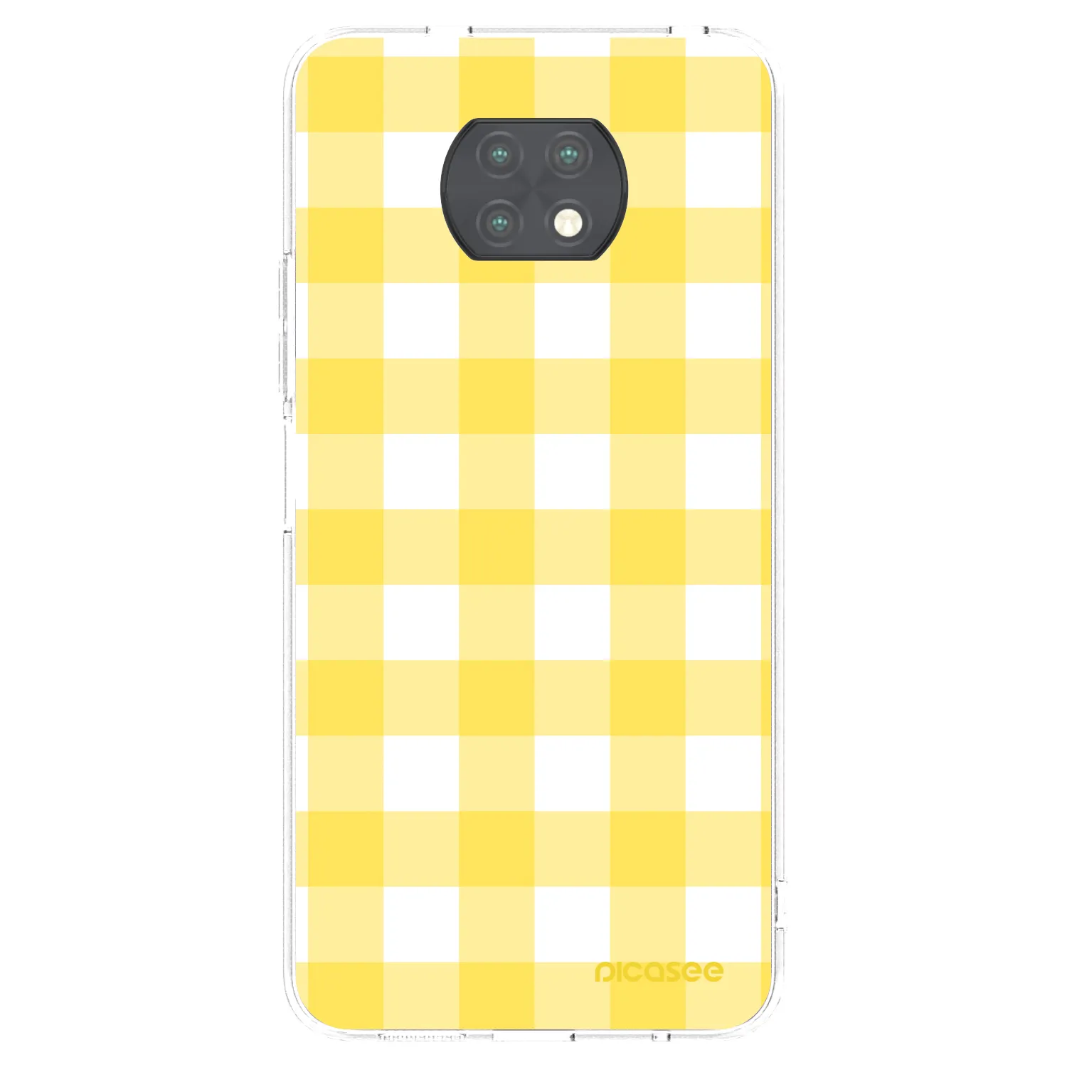 Picasee silikonový průhledný obal pro Xiaomi Redmi Note 9T - Gride lemon