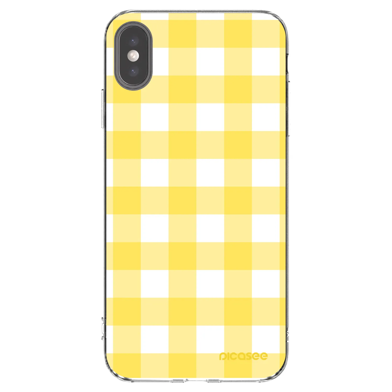 Picasee silikonový průhledný obal pro Apple iPhone XS Max - Gride lemon