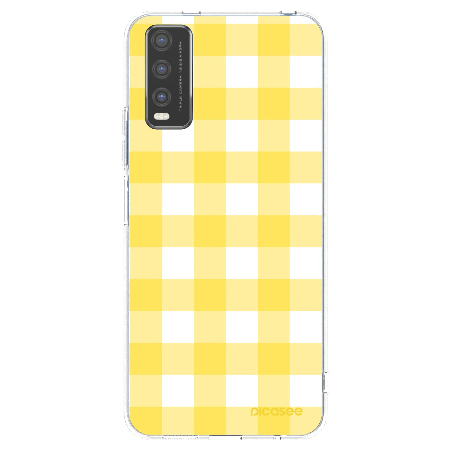 Picasee silikonový průhledný obal pro Vivo Y20s - Gride lemon