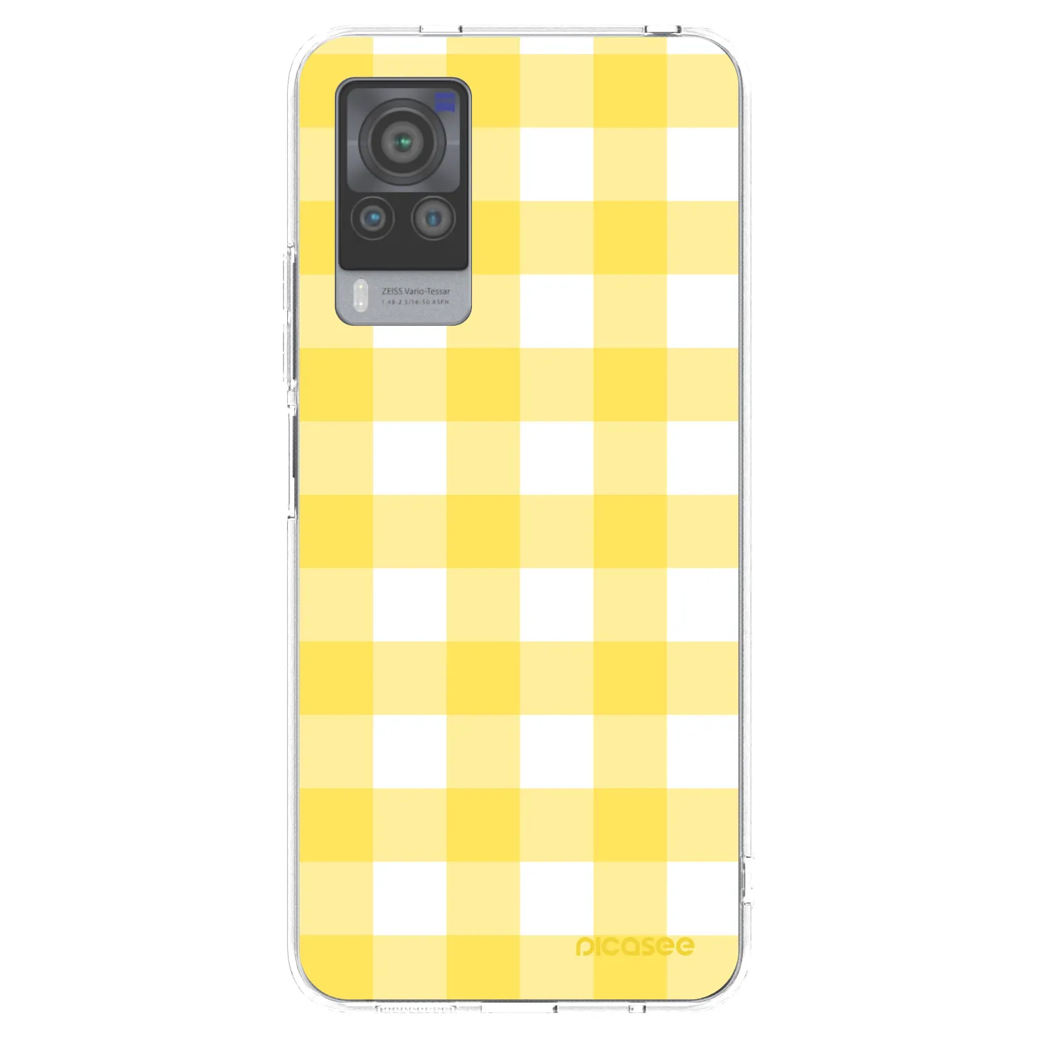 Picasee silikonový průhledný obal pro Vivo X60 Pro 5G - Gride lemon