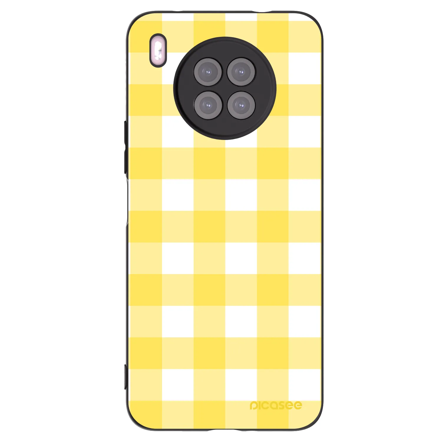 Picasee silikonový černý obal pro Huawei Nova 8i - Gride lemon
