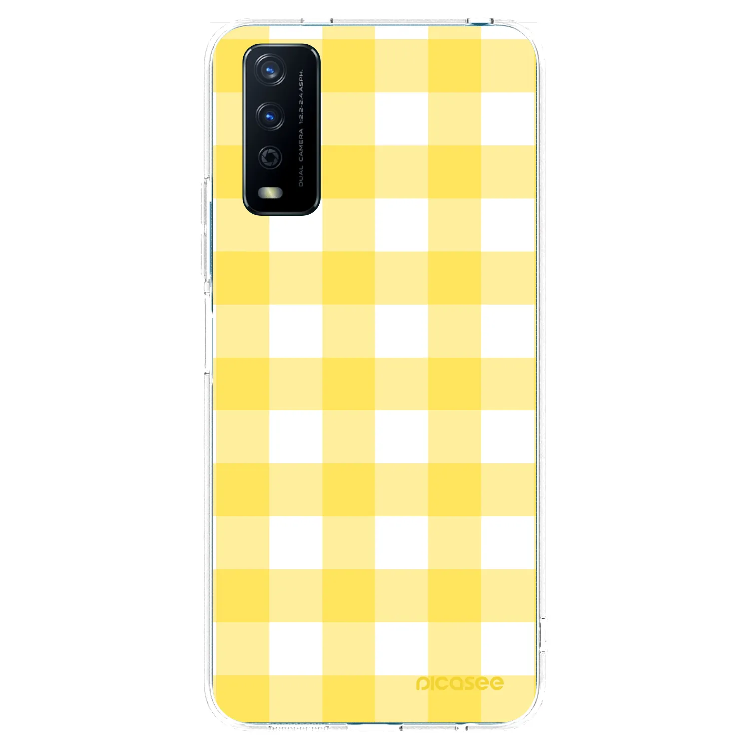 Picasee silikonový průhledný obal pro Vivo Y11s - Gride lemon