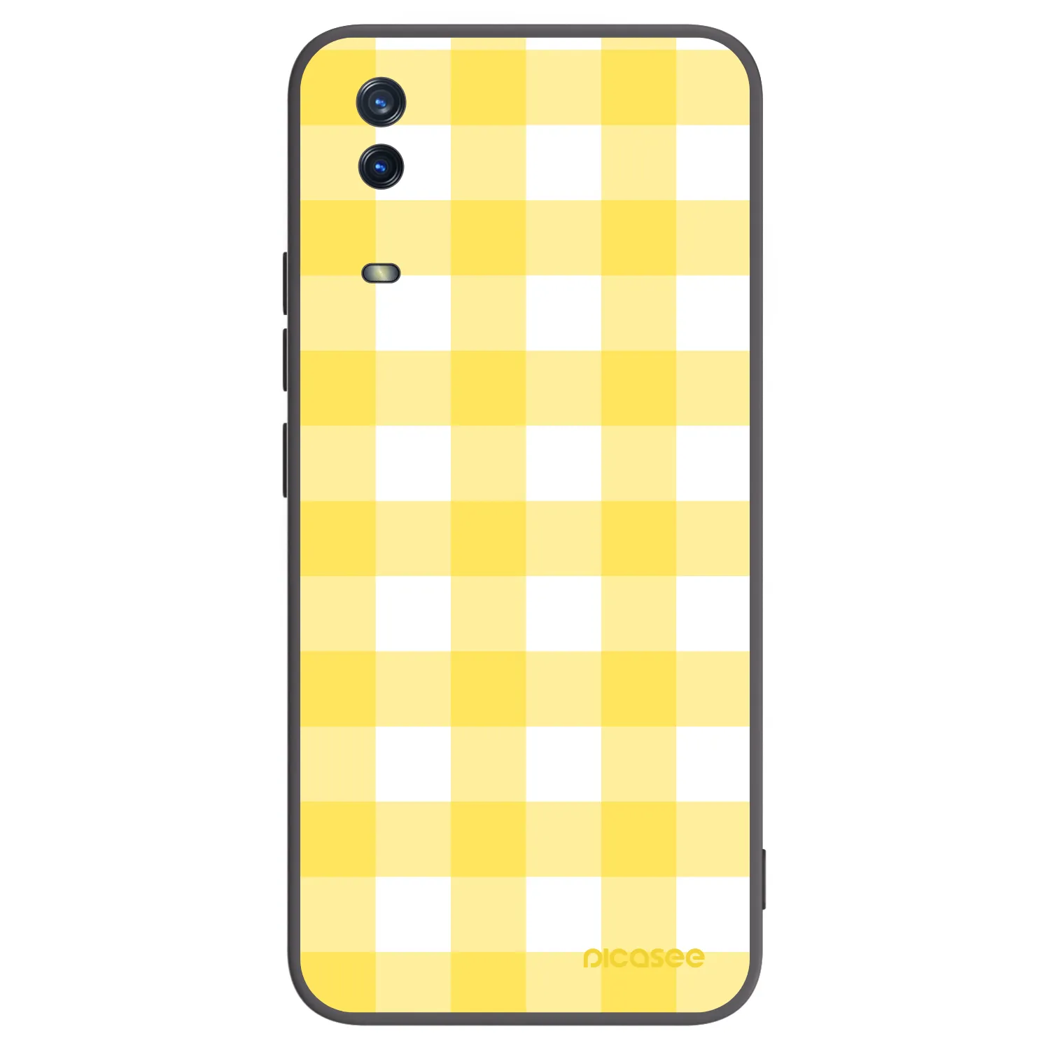 Picasee silikonový černý obal pro Vivo Y11s - Gride lemon