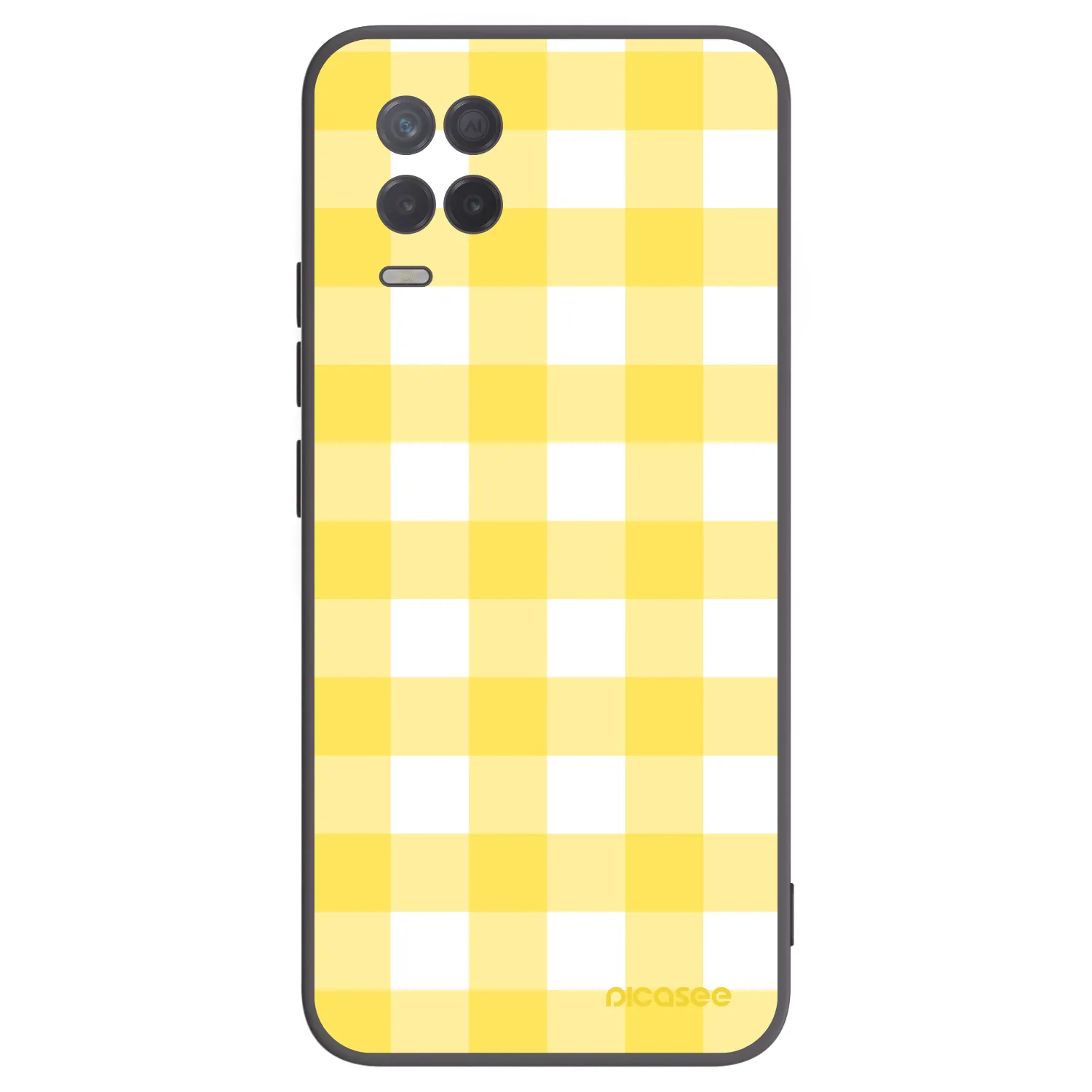 Picasee silikonový černý obal pro Realme 8 5G - Gride lemon