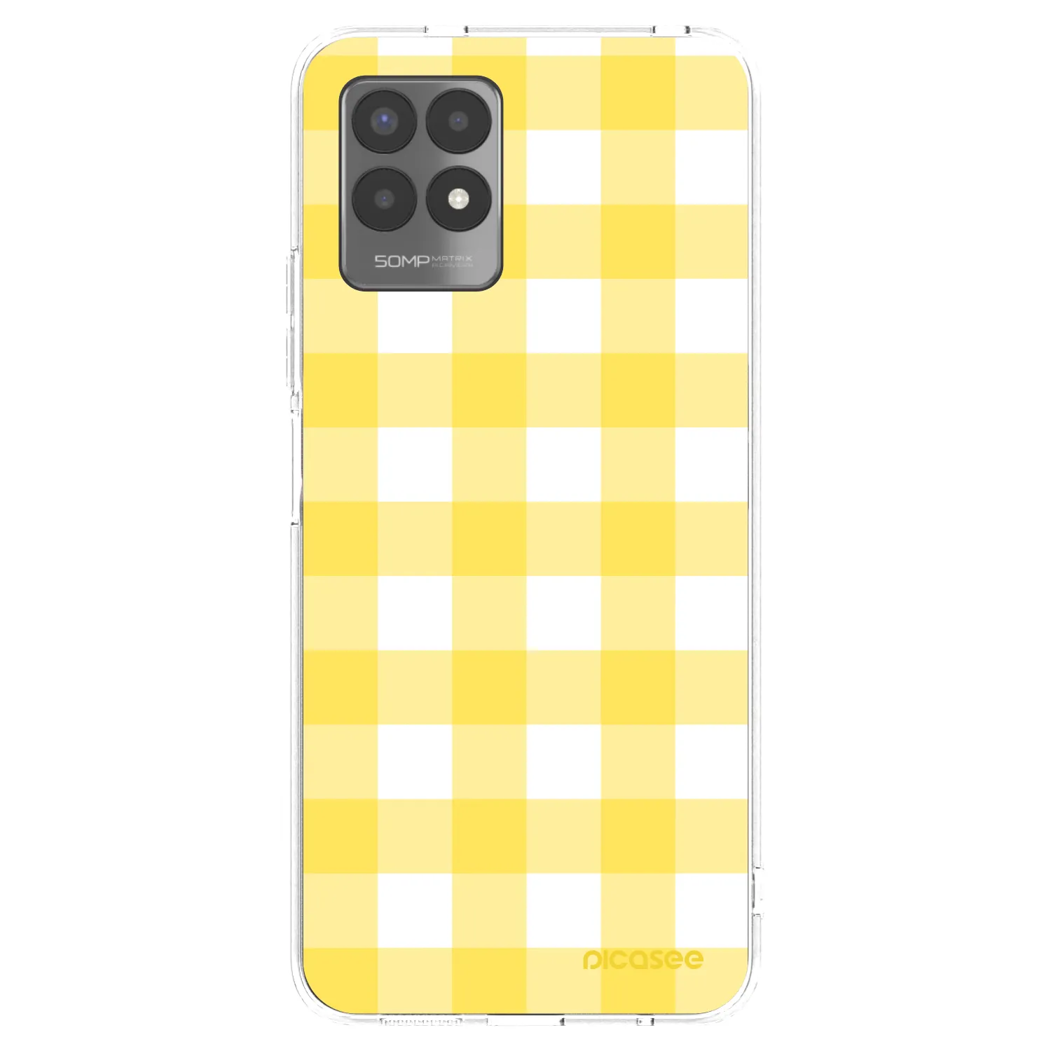 Picasee silikonový průhledný obal pro Realme 8i - Gride lemon