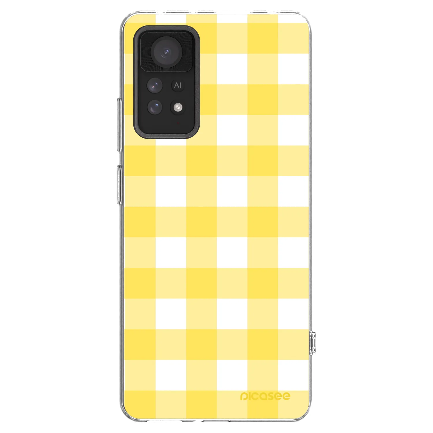 Picasee silikonový průhledný obal pro Xiaomi Redmi Note 11 Pro - Gride lemon