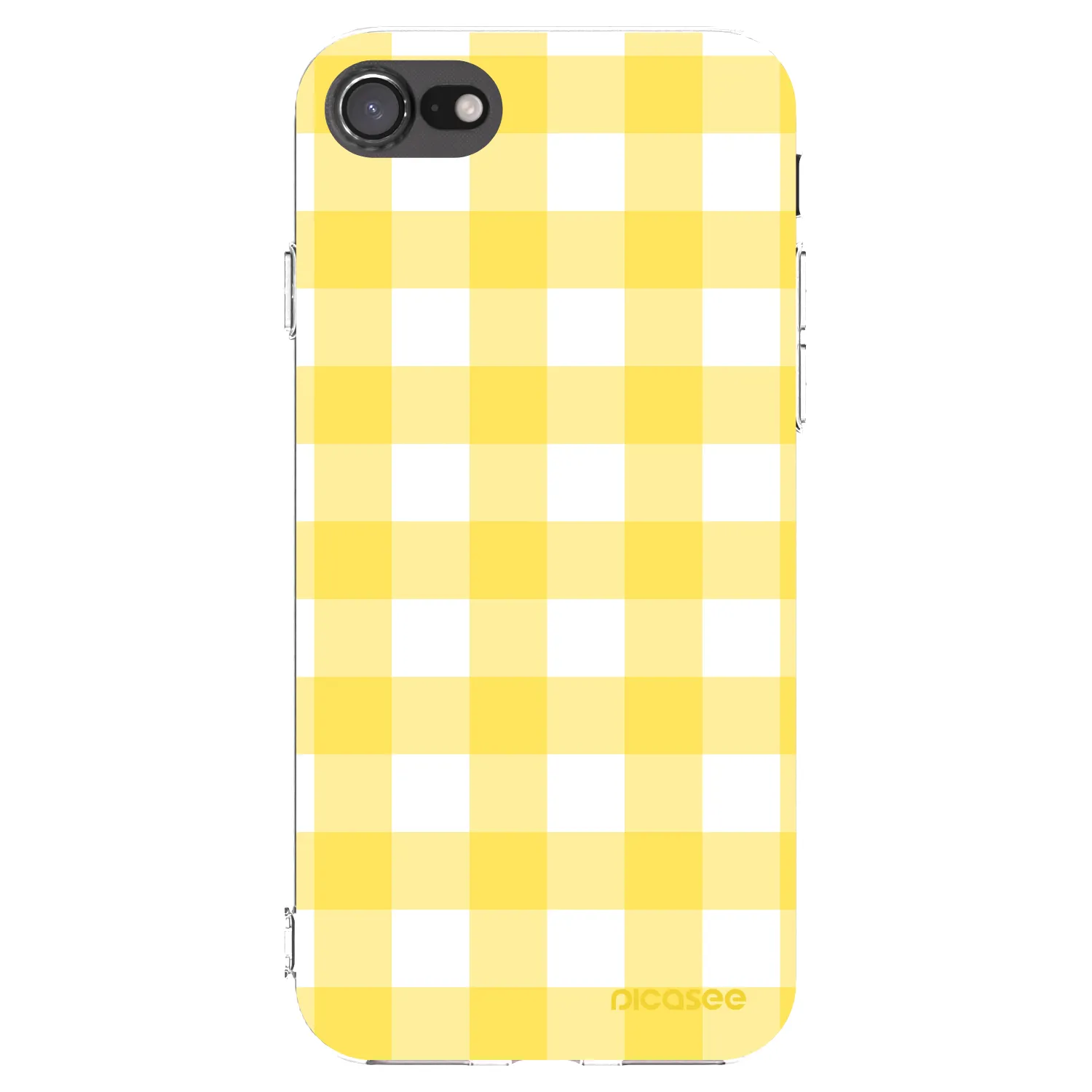 Picasee silikonový průhledný obal pro Apple iPhone SE 2022 - Gride lemon