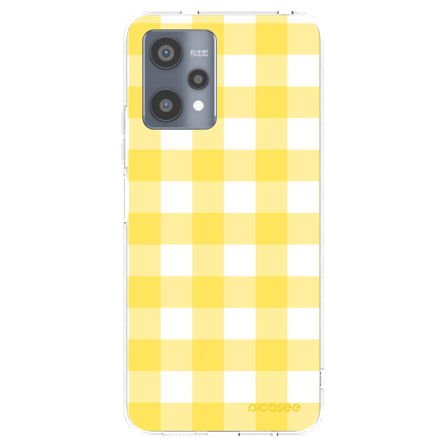 Picasee silikonový průhledný obal pro Realme 9 Pro 5G - Gride lemon