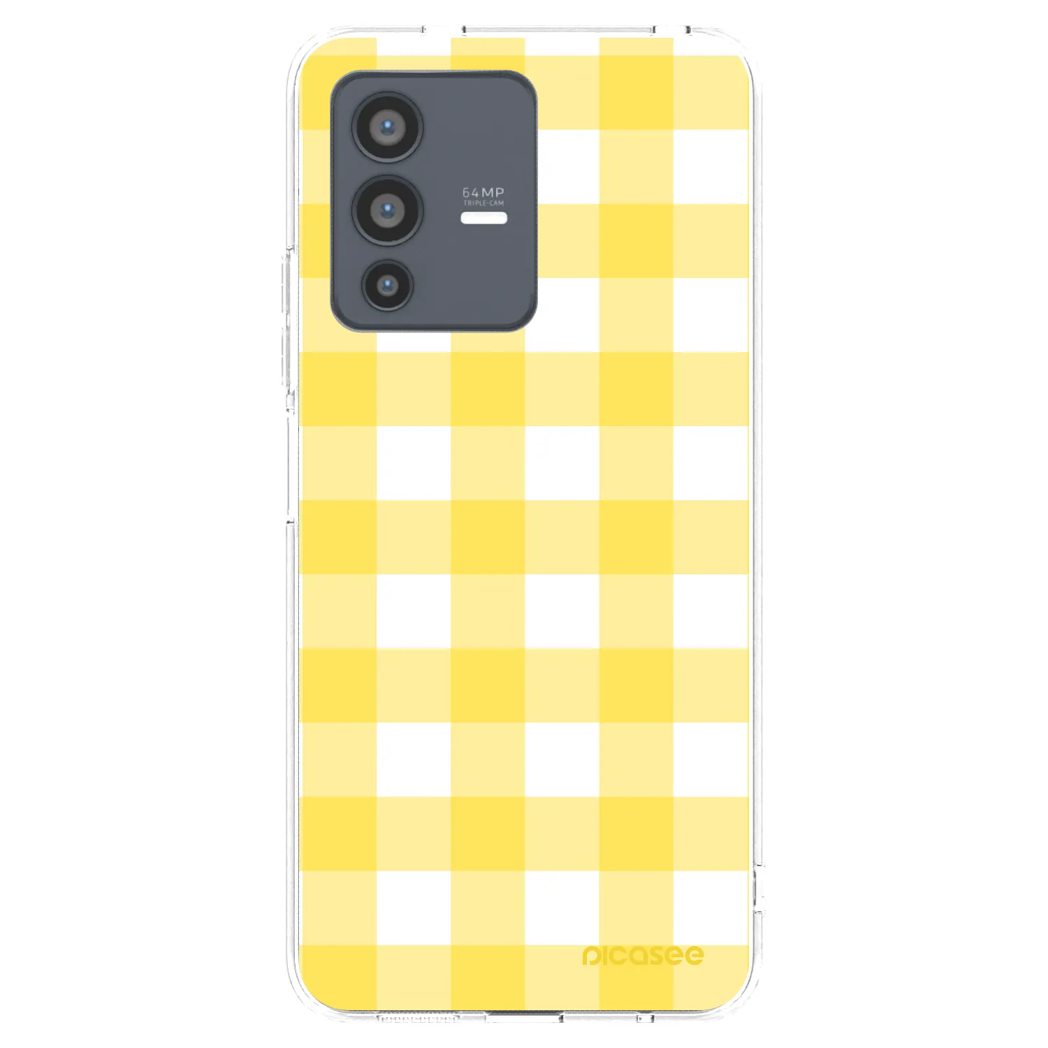 Picasee silikonový průhledný obal pro Vivo V23 5G - Gride lemon