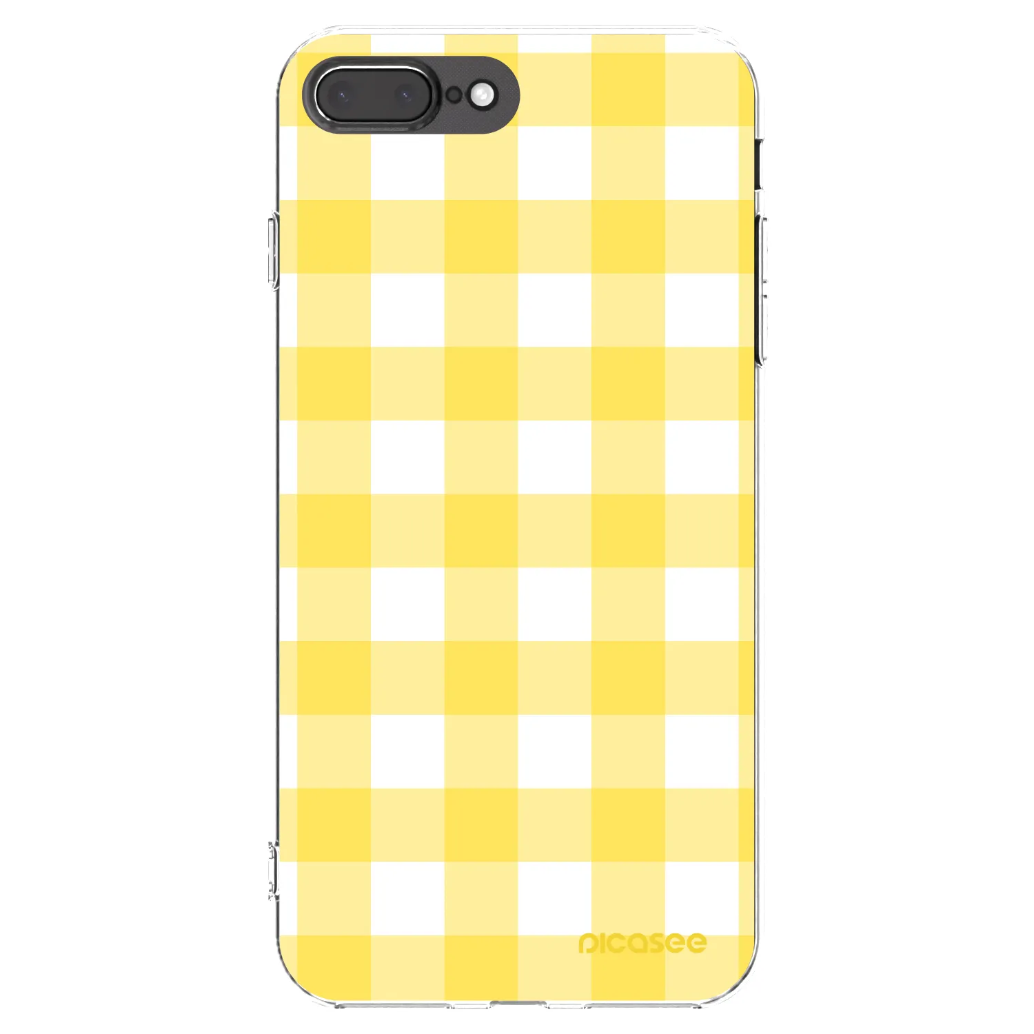 Picasee silikonový průhledný obal pro Apple iPhone 8 Plus - Gride lemon