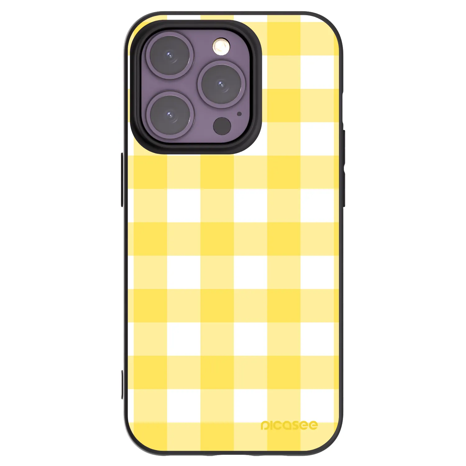 Picasee silikonový černý obal pro Apple iPhone 14 Pro - Gride lemon