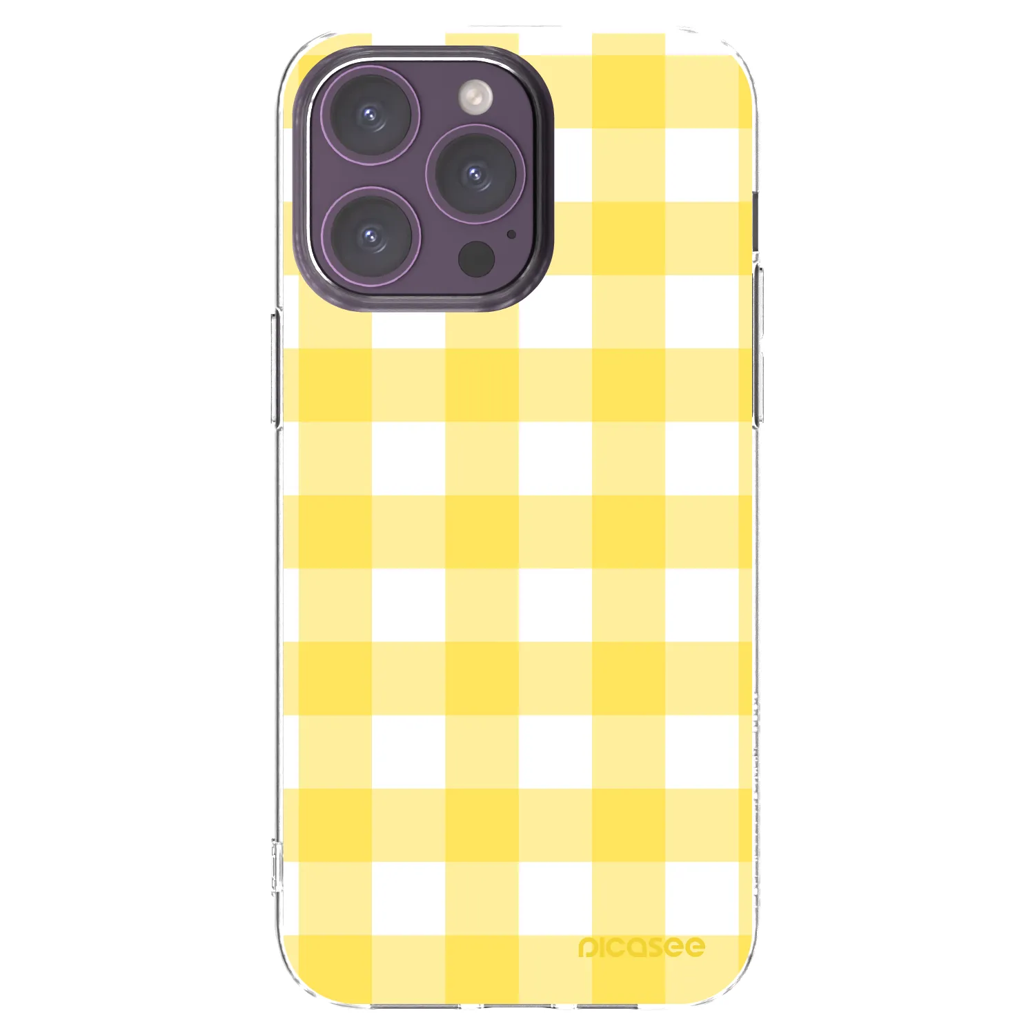 Picasee silikonový průhledný obal pro Apple iPhone 14 Pro Max - Gride lemon