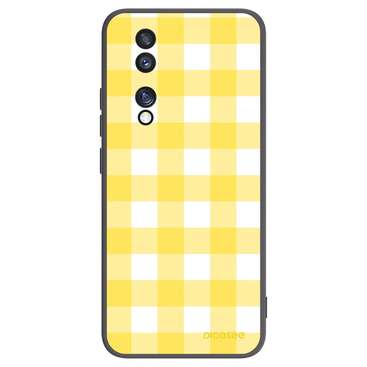 Picasee silikonový černý obal pro Honor 70 - Gride lemon