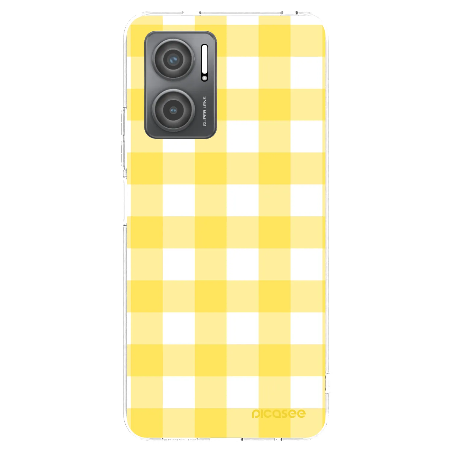 Picasee silikonový průhledný obal pro Xiaomi Redmi 10 5G - Gride lemon