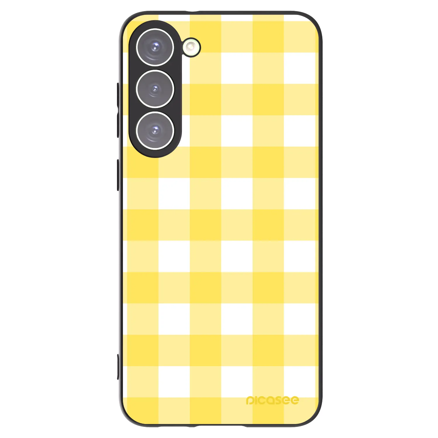 Picasee silikonový černý obal pro Samsung Galaxy S23+ 5G - Gride lemon