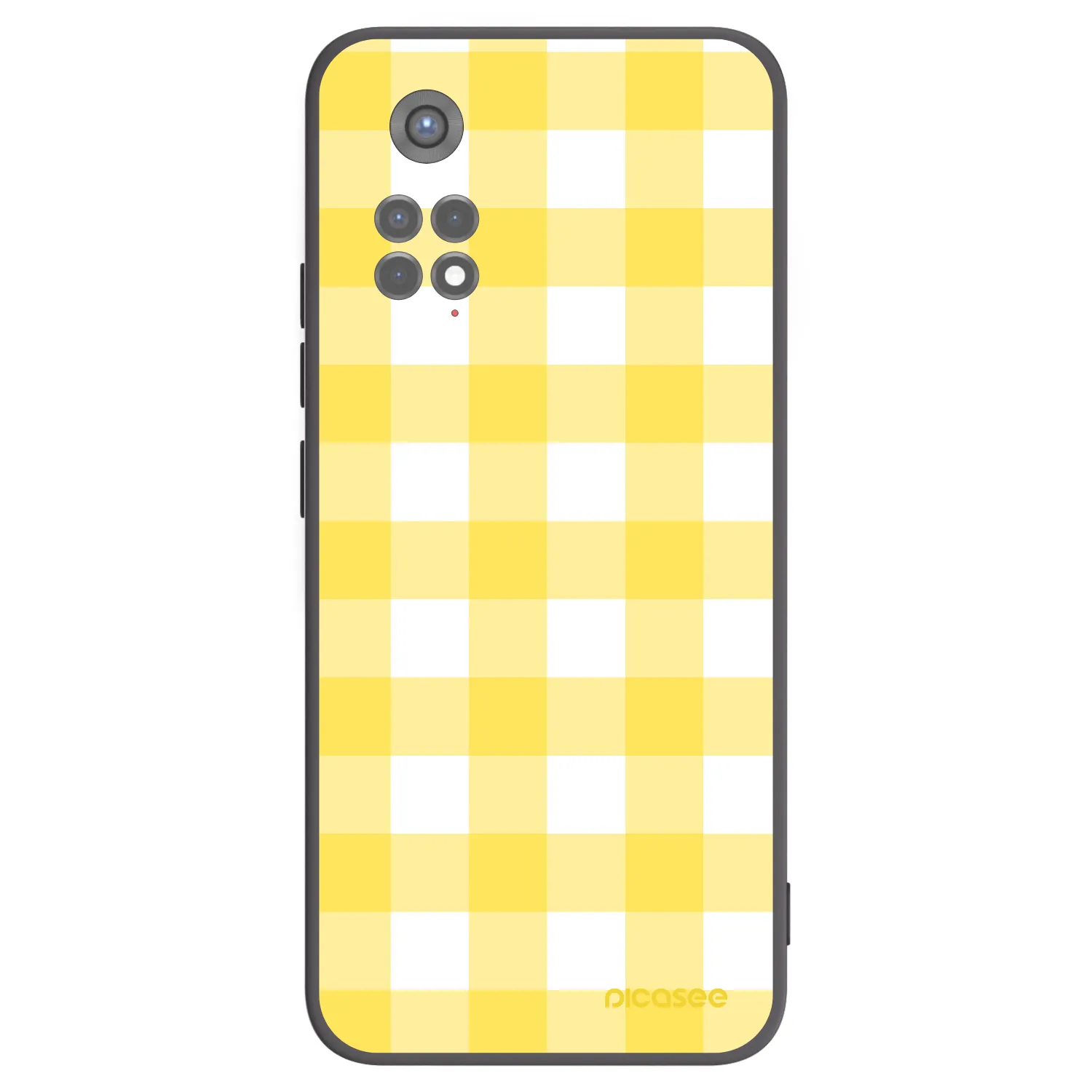 Picasee silikonový černý obal pro Xiaomi Redmi Note 11S 5G - Gride lemon