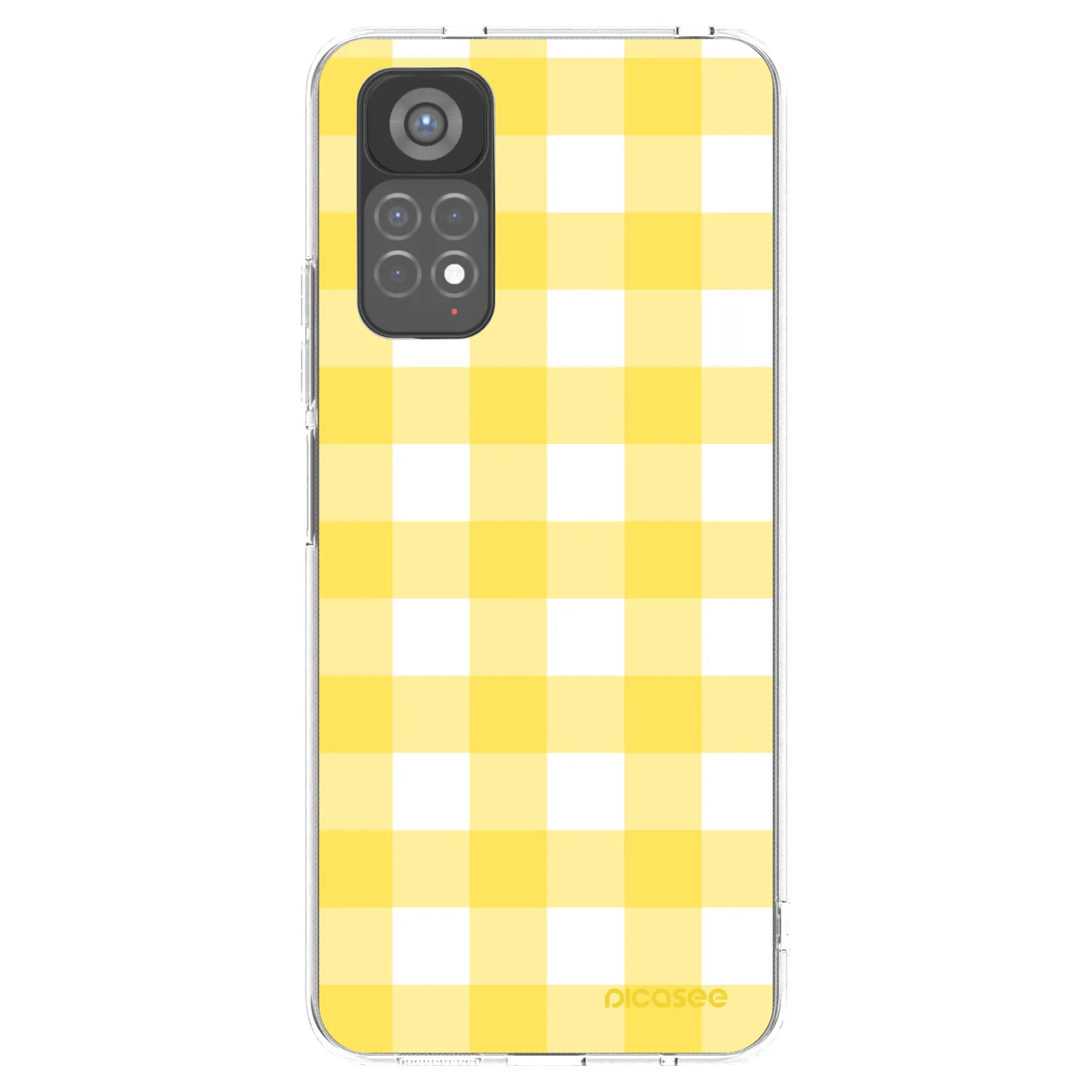 Picasee silikonový průhledný obal pro Xiaomi Redmi Note 11S 5G - Gride lemon