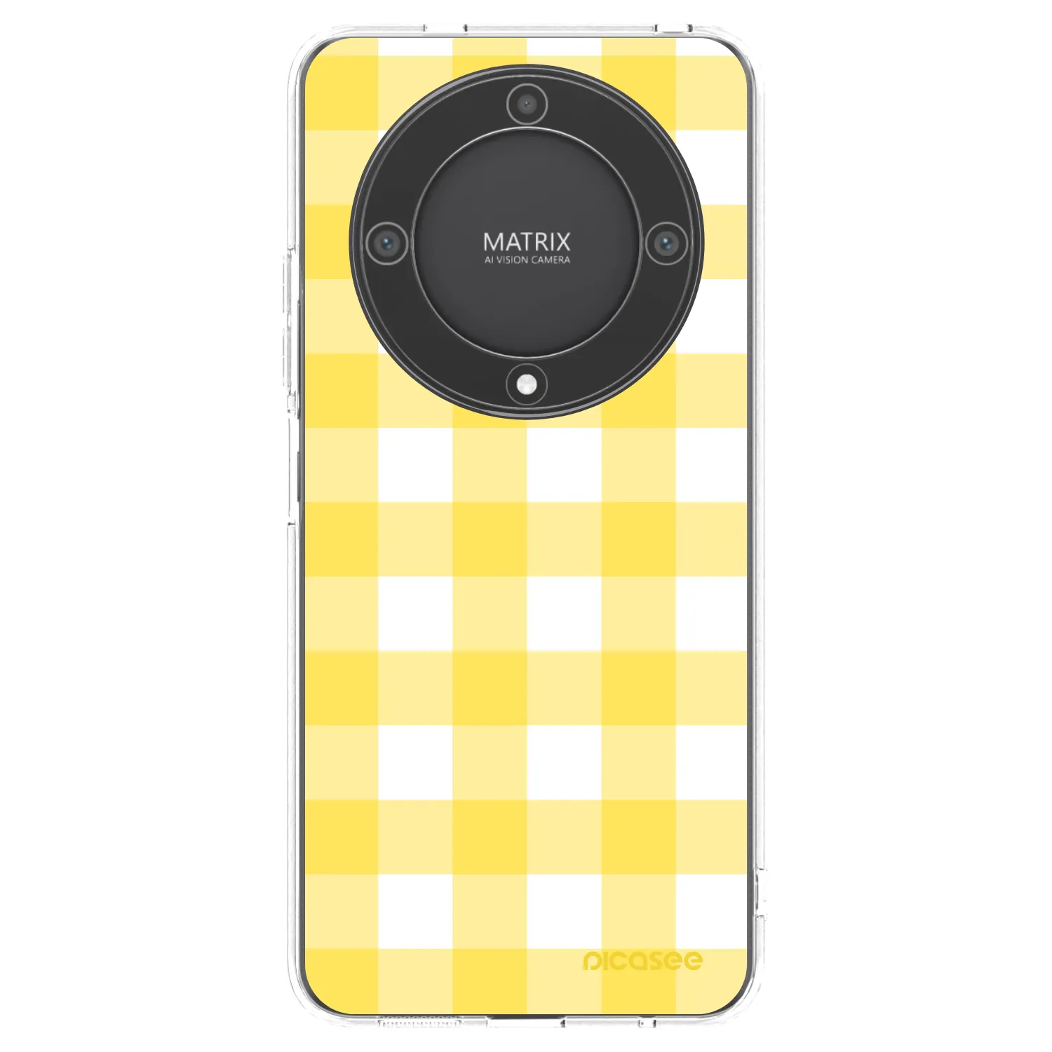 Picasee silikonový průhledný obal pro Honor Magic5 Lite 5G - Gride lemon