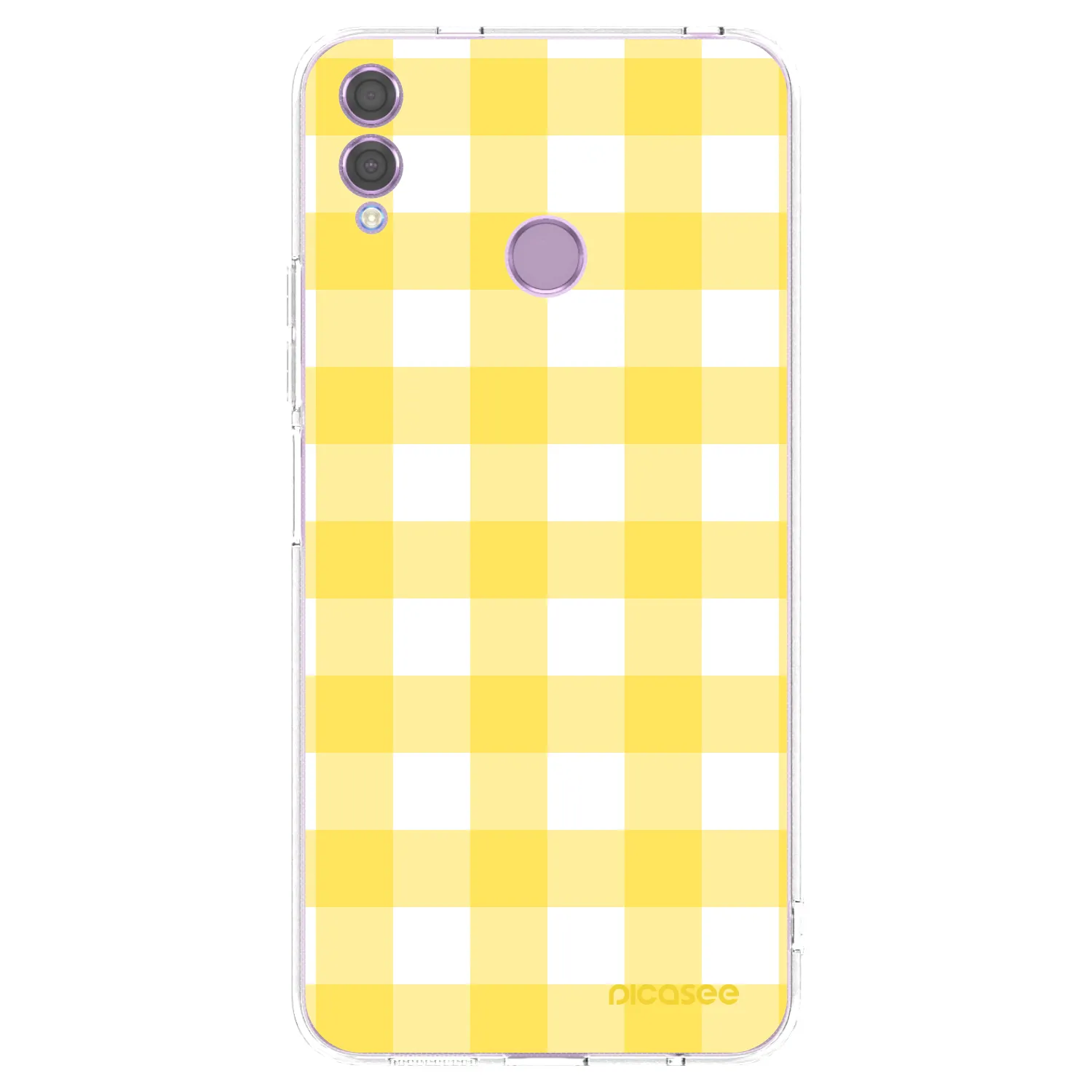 Picasee silikonový průhledný obal pro Honor 8X - Gride lemon