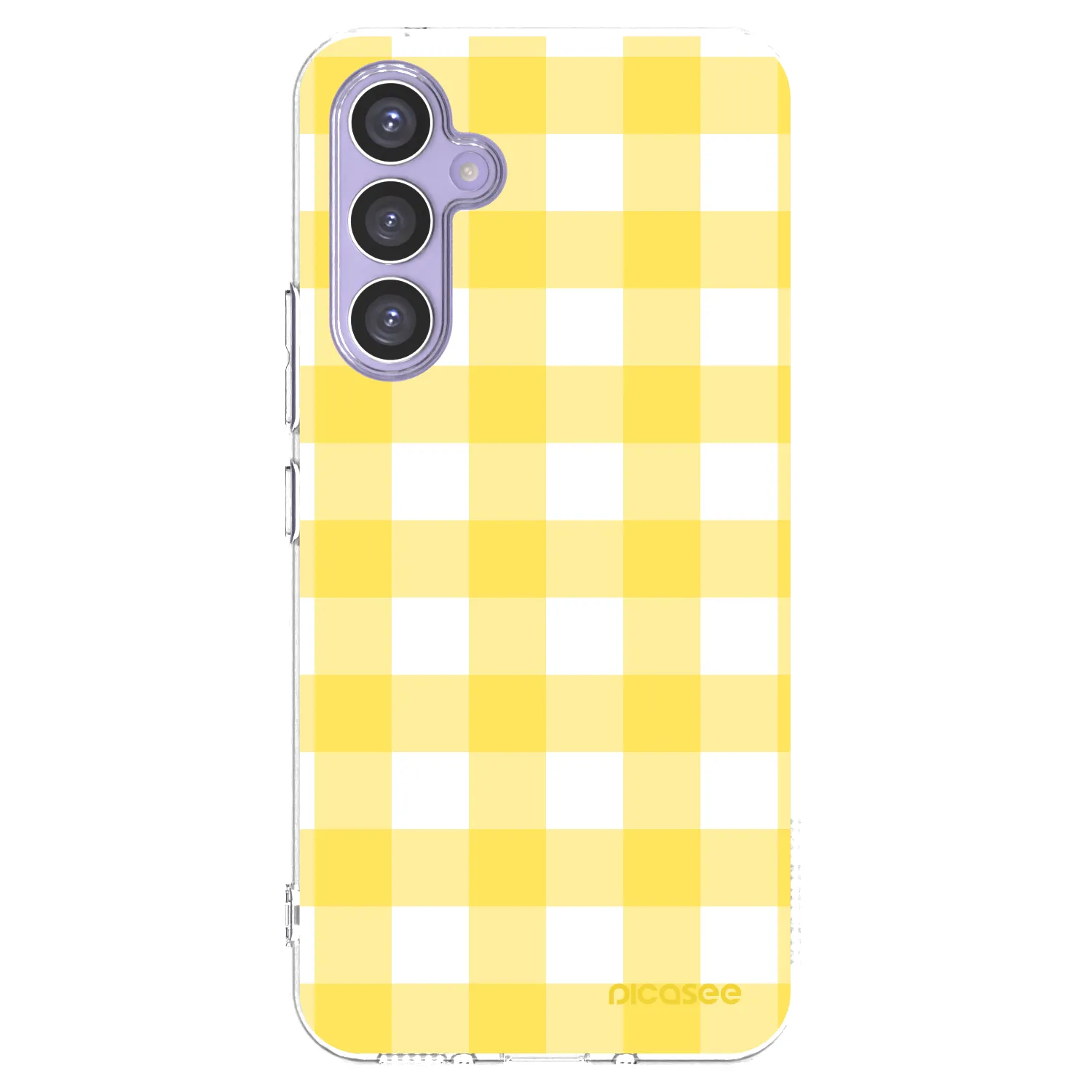 Picasee silikonový průhledný obal pro Samsung Galaxy A54 5G A546B - Gride lemon